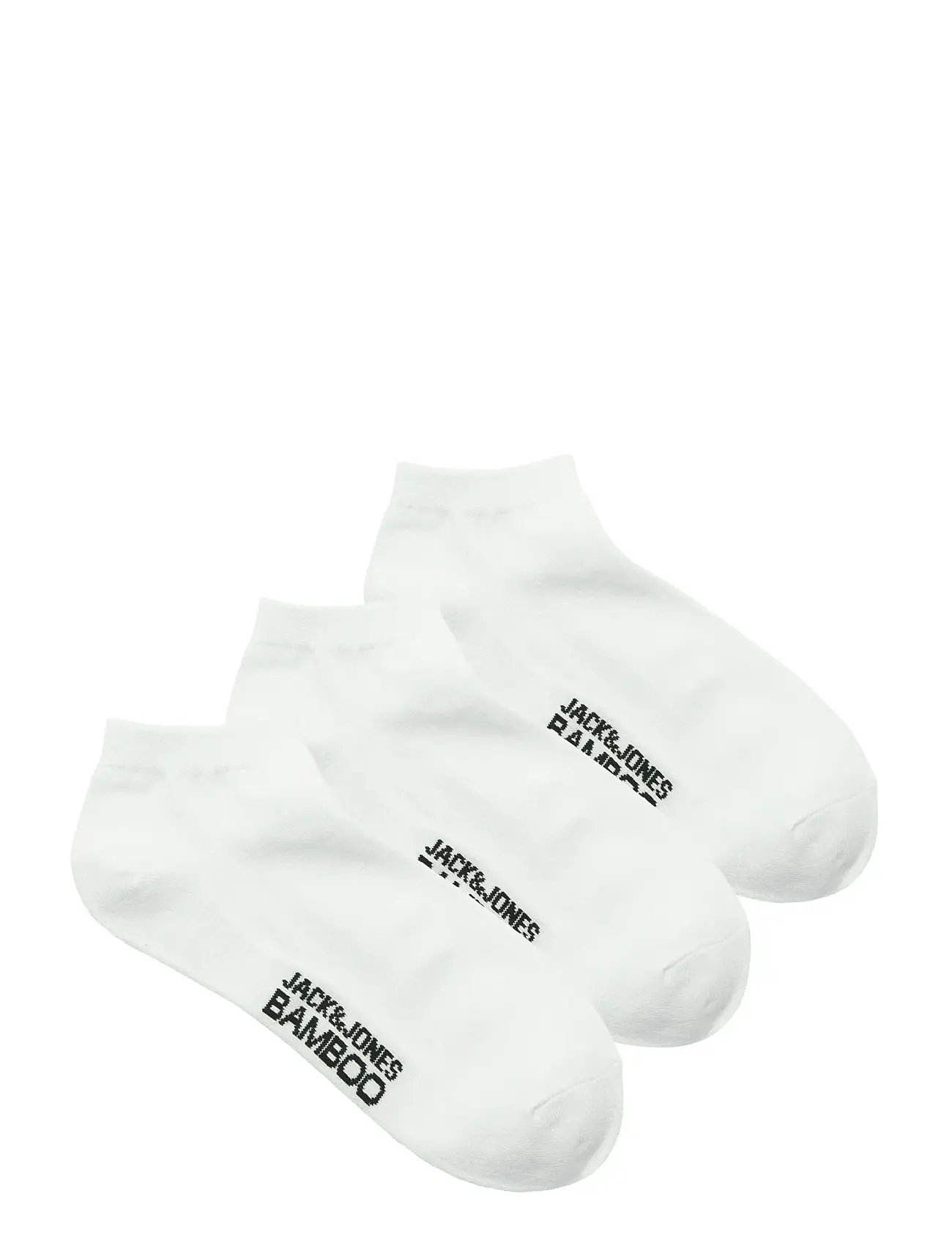 JACK & JONES Jacbasic Bamboo Kurz Socke 3 Pack Noos Weiß - One Size - Herren