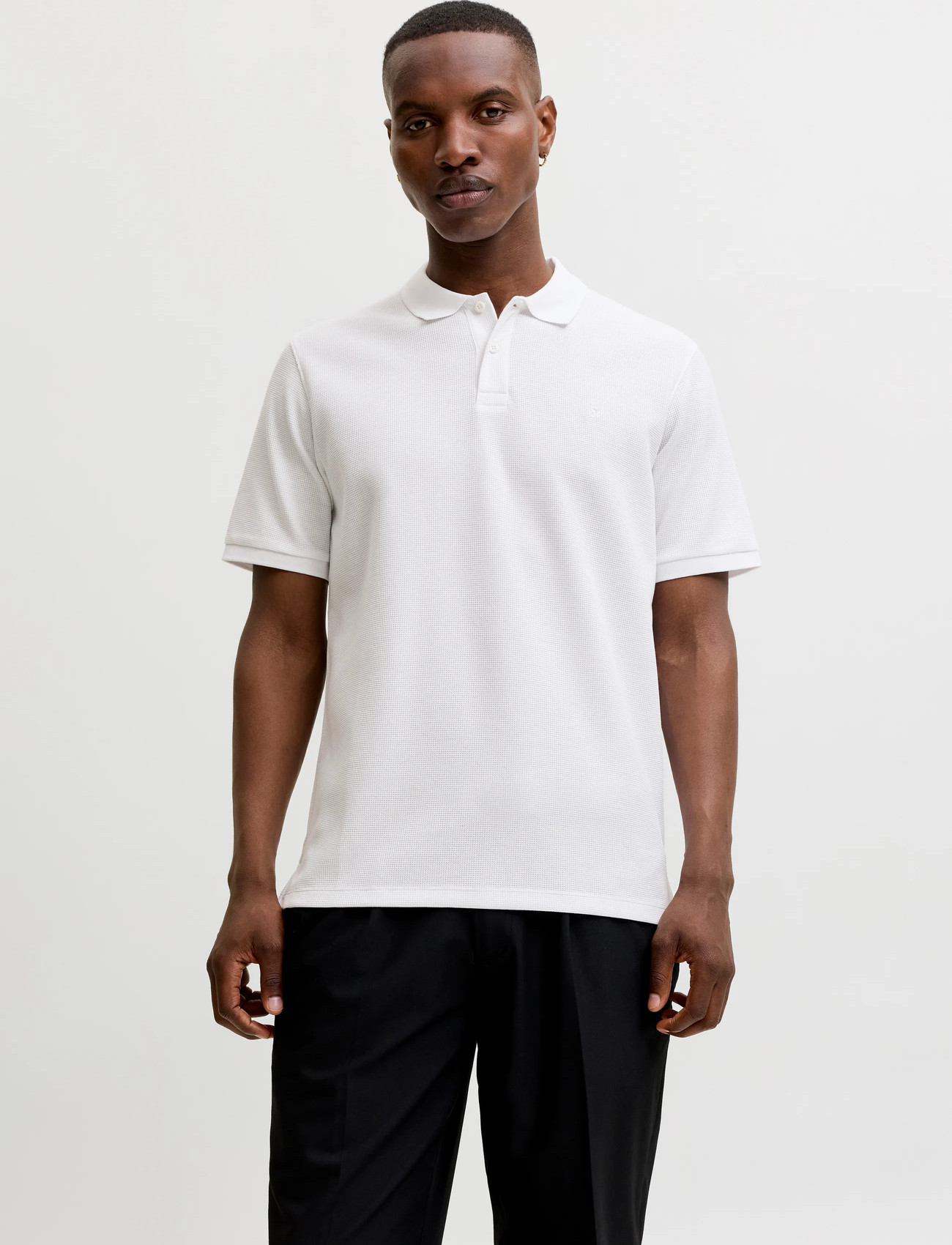 Jack & Jones Jjeaustin Polo Ss Noos, XL, White, Poloer > Kortærmede, Herre