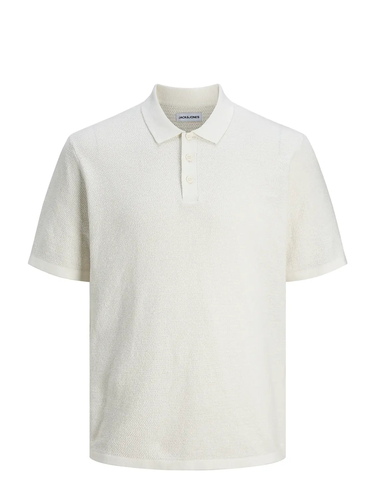 JACK & JONES Jjegeorge Knit Polo Ss Sn Weiß - XL - Herren