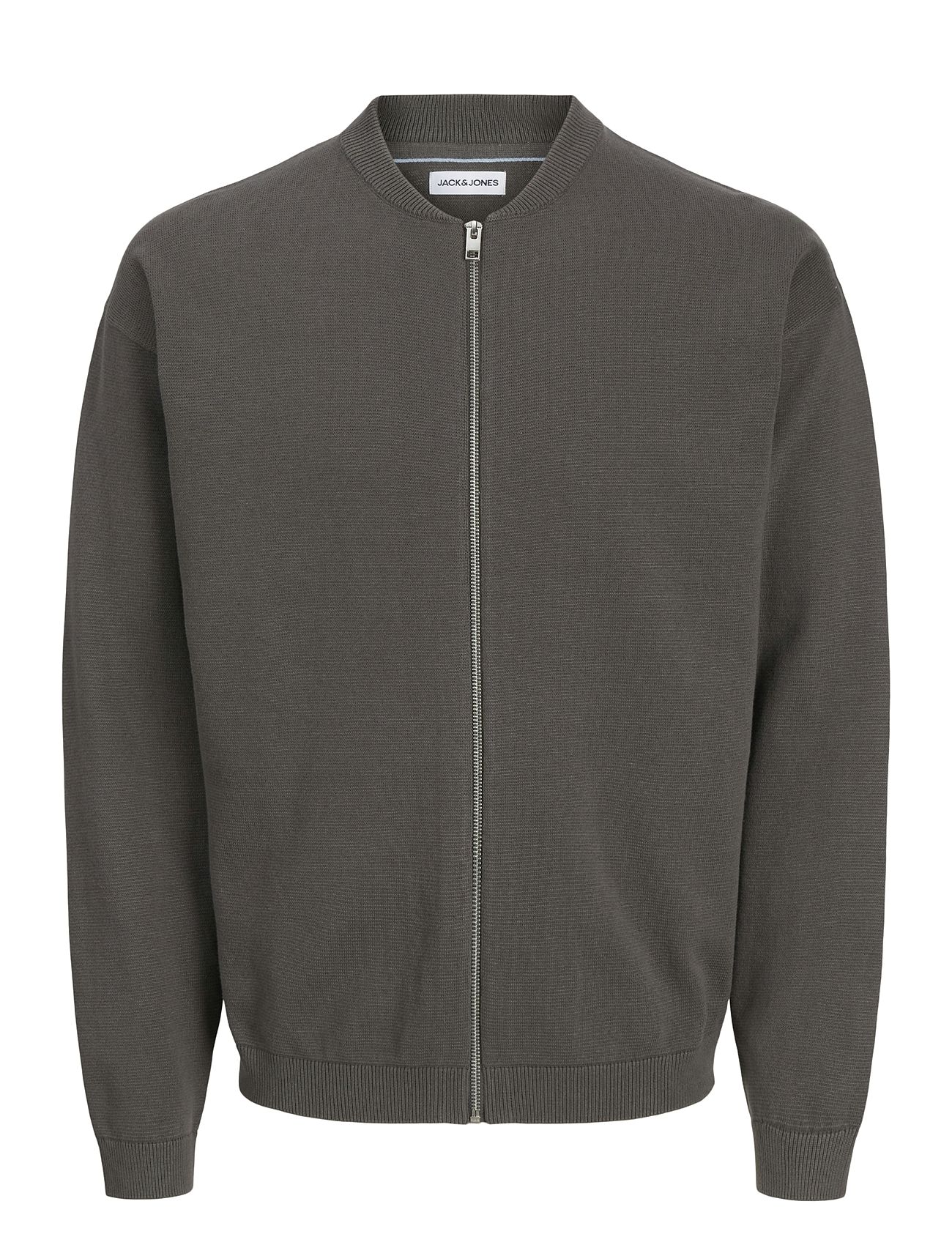 JACK & JONES Jjcalvin Knit Bomber Cardigan Grau - S - Herren