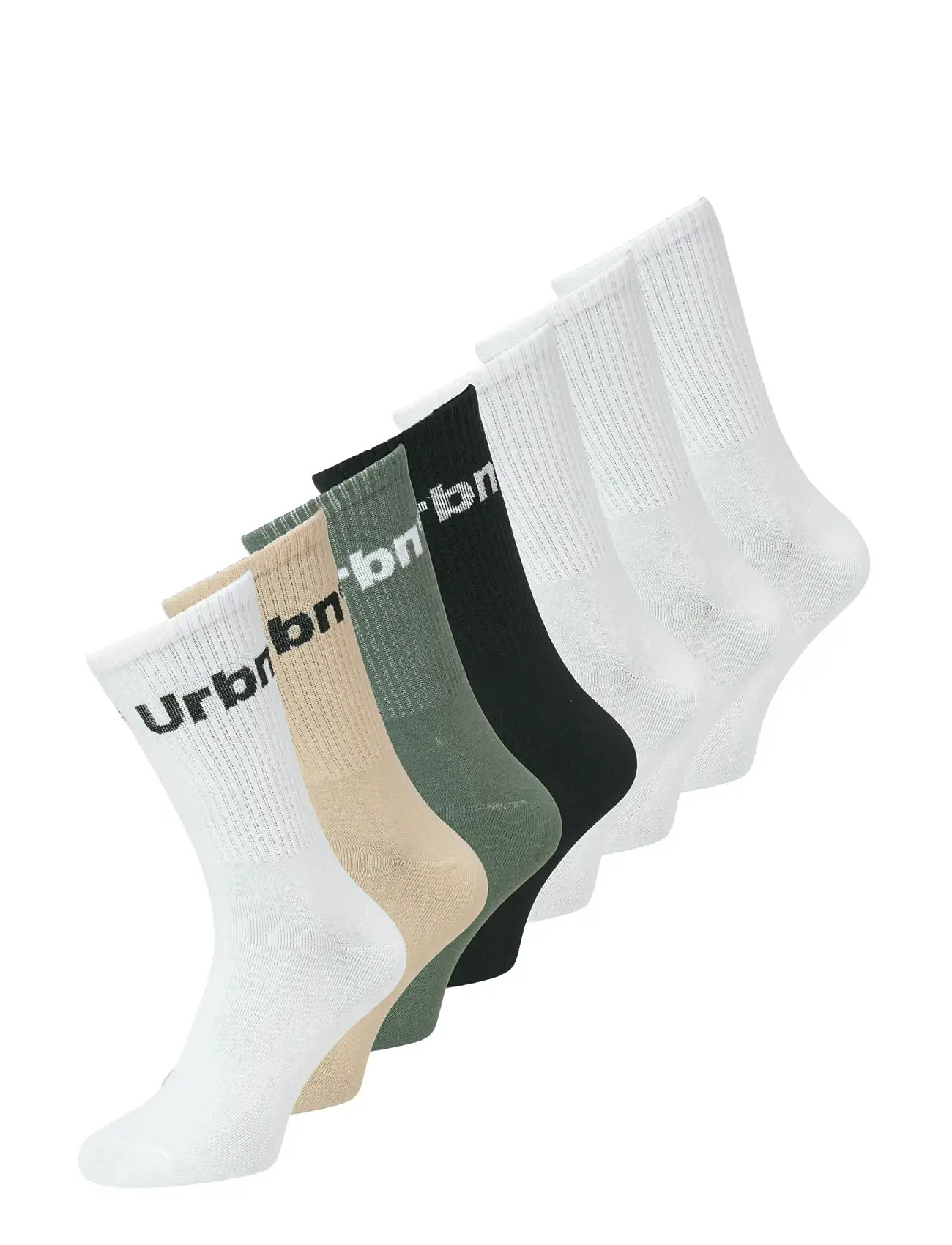 JACK & JONES Jacurbn Tennis Socken 7 Pack Sn Weiß - One Size - Herren
