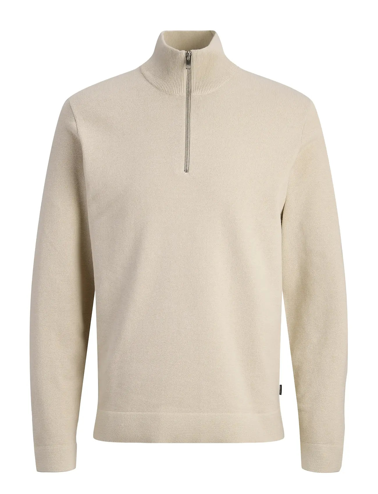 JACK & JONES Jprblamilano Spring Knit Half Zip Cream - S - Herren