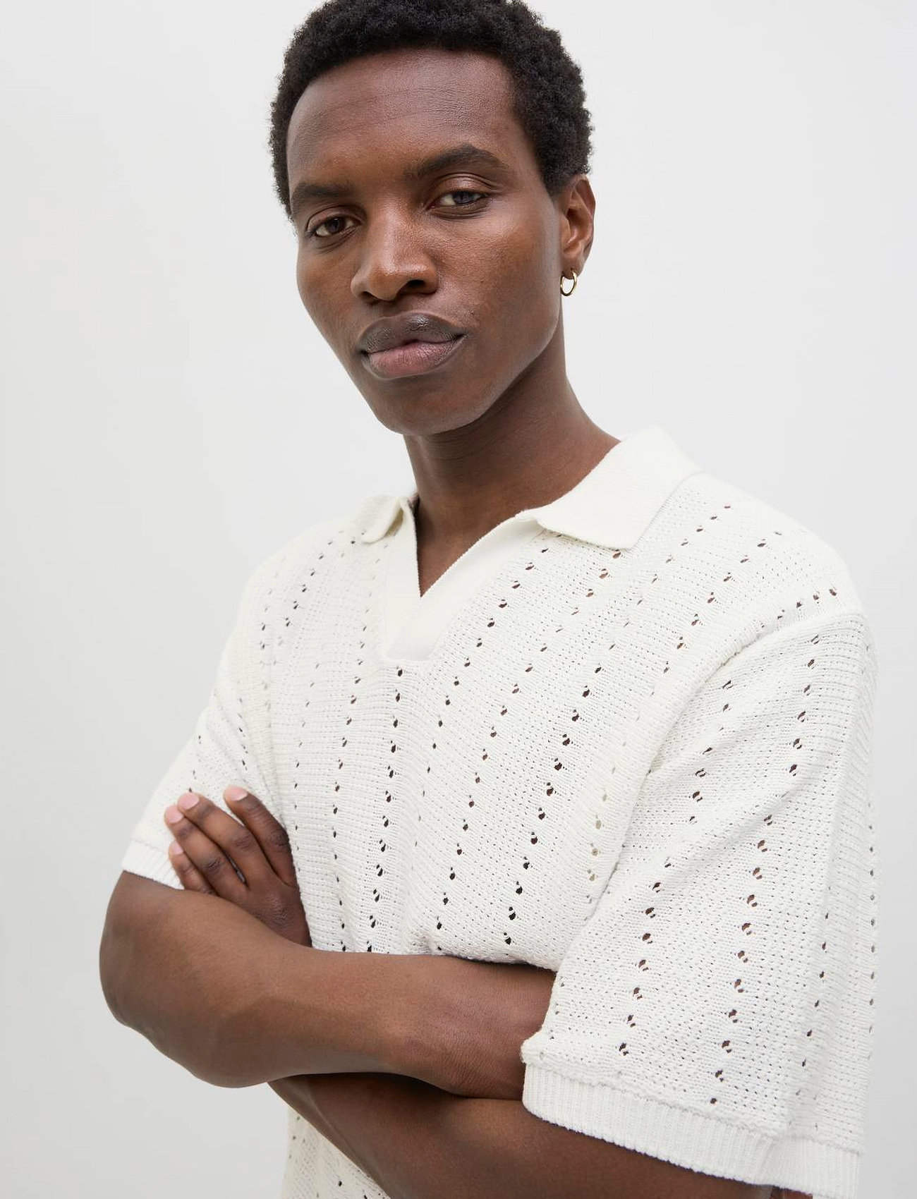 Jack & Jones Jorparos Knit Easter Ss Crochet Polo