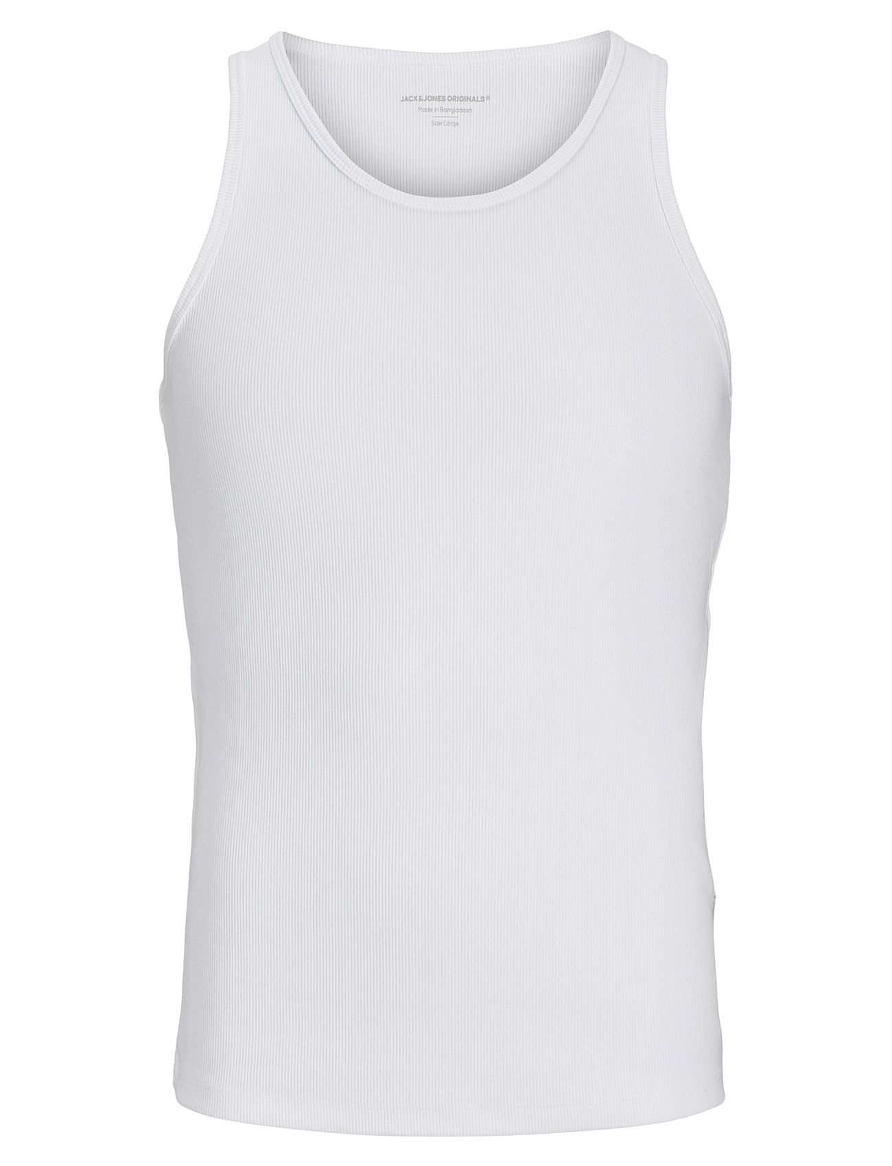 Jack & J S Jorislington Rib Tank Top Vit