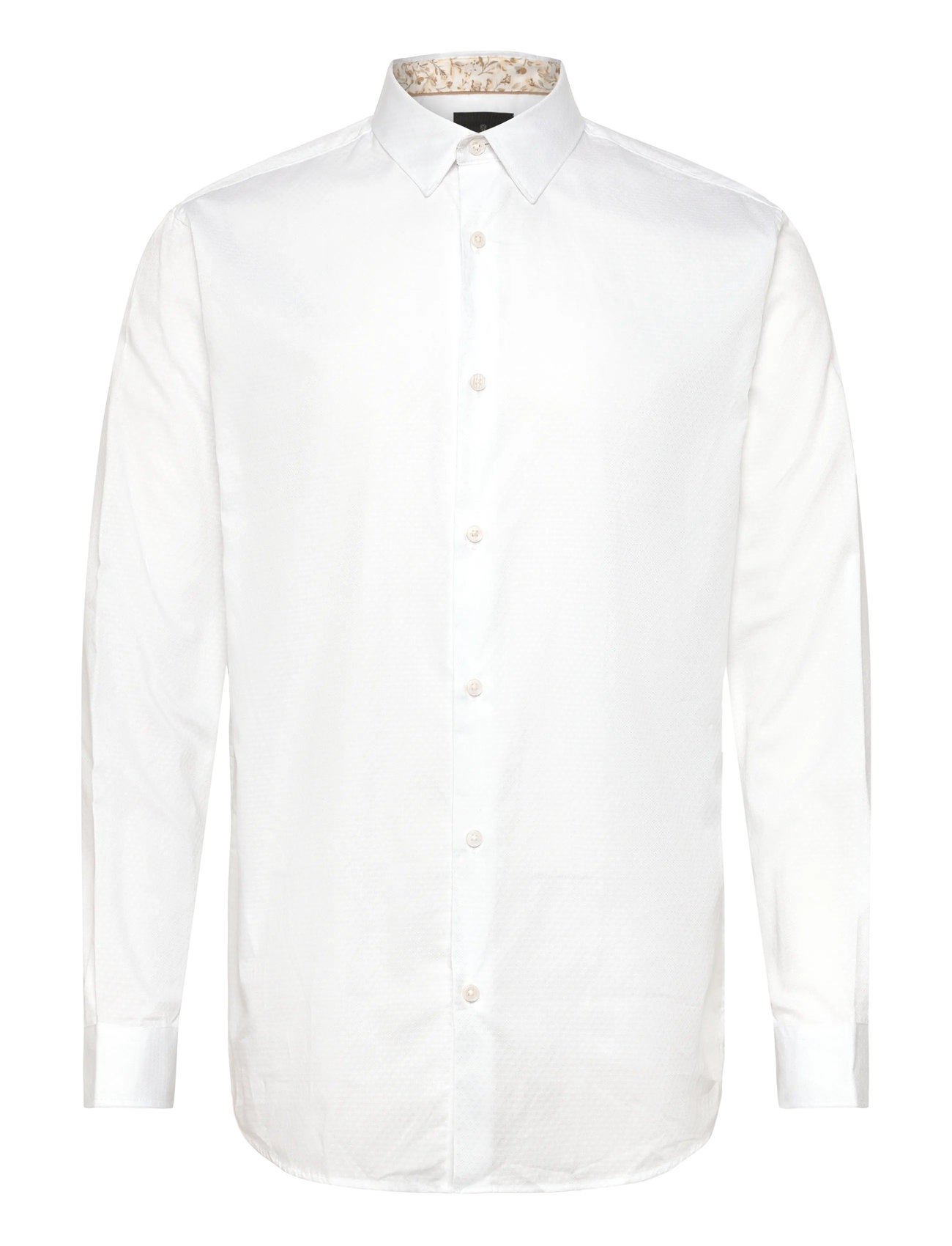 Jprblabarnes Detail Dobby L/S Shirt Sn White Jack & J S