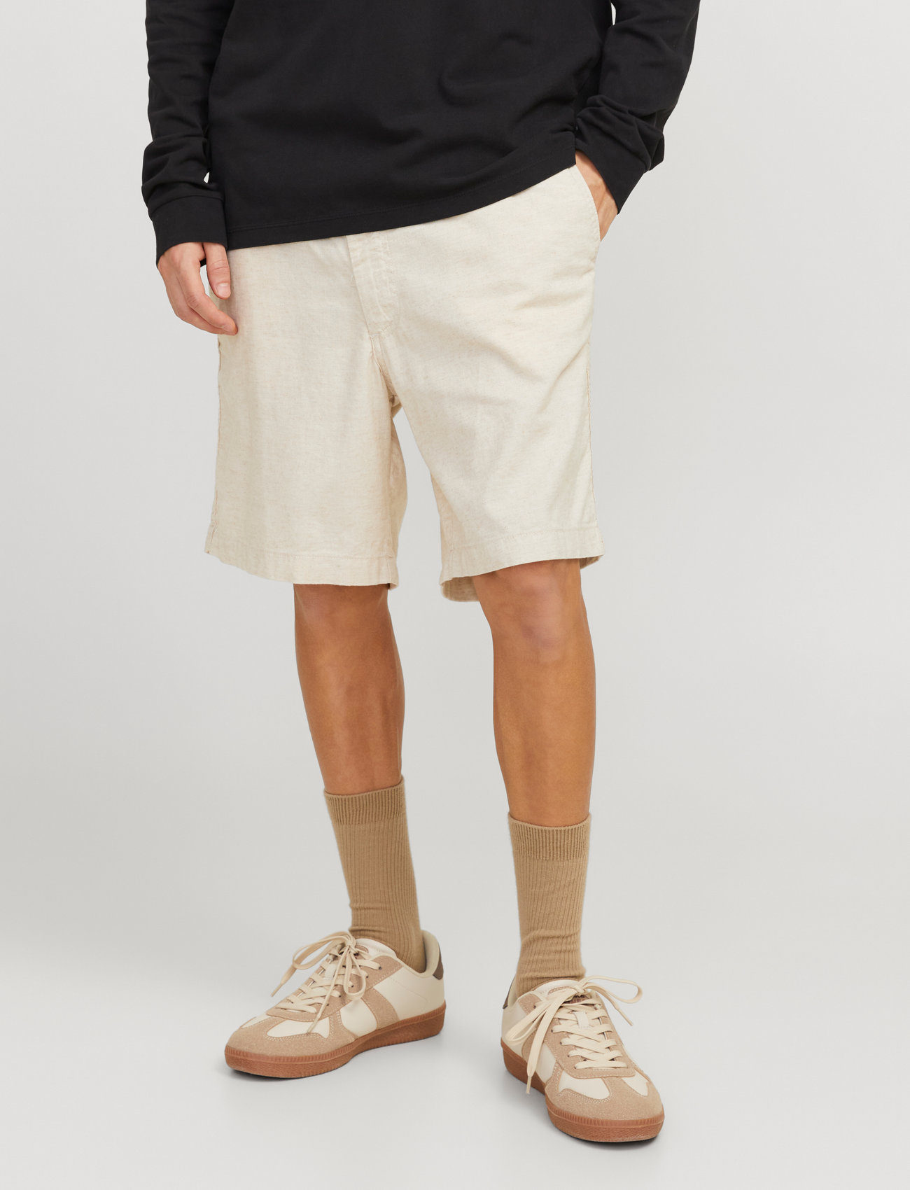 Jack & Jones Jpstjaiden Campaign Hybridbondishort Srt, XL, Cream, Shorts > Chinoshorts, Herre