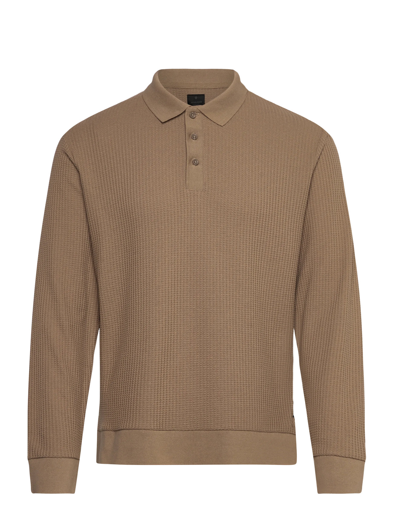 JACK & JONES Jprblaowen Ls Polo Styd Aw24 Beige - L - Herren