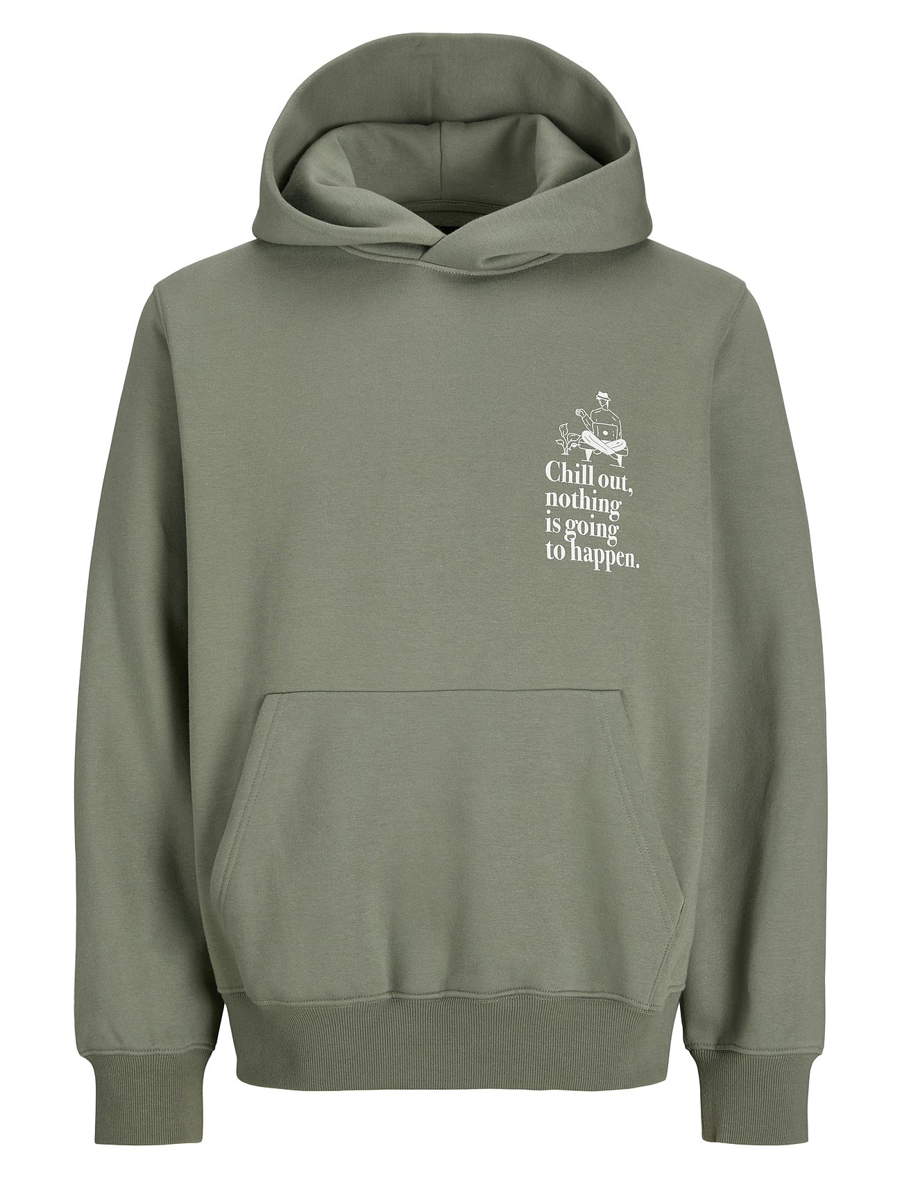 Jprblajulian Sweat Hood Styd Aw24 Green Jack & J S 190704