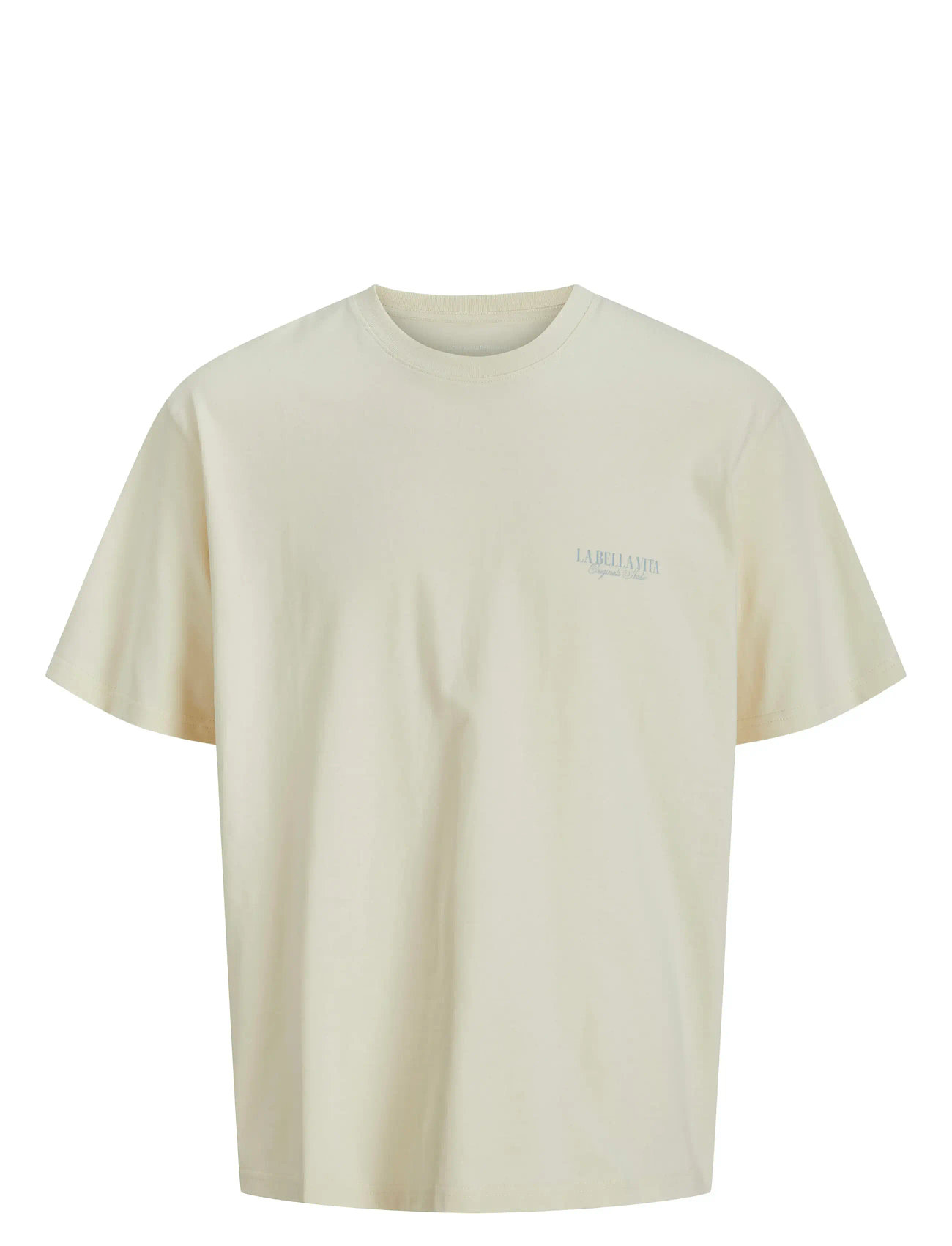 JACK & JONES Jorhydra Photo Tee Ss Crew Neck Cream - S - Herren