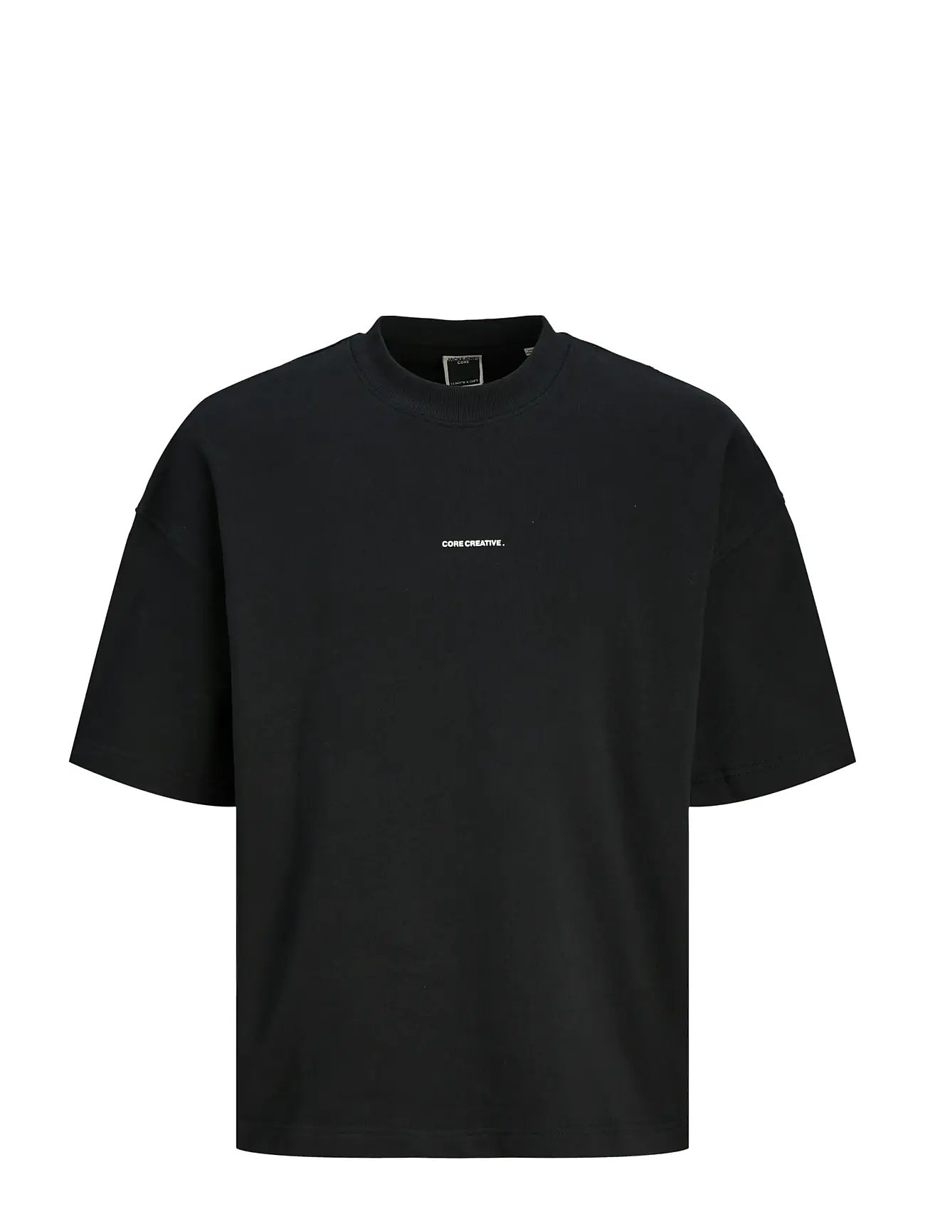 JACK & JONES Jcoinfinity Print Back Sweat Ss Schwarz - S - Herren