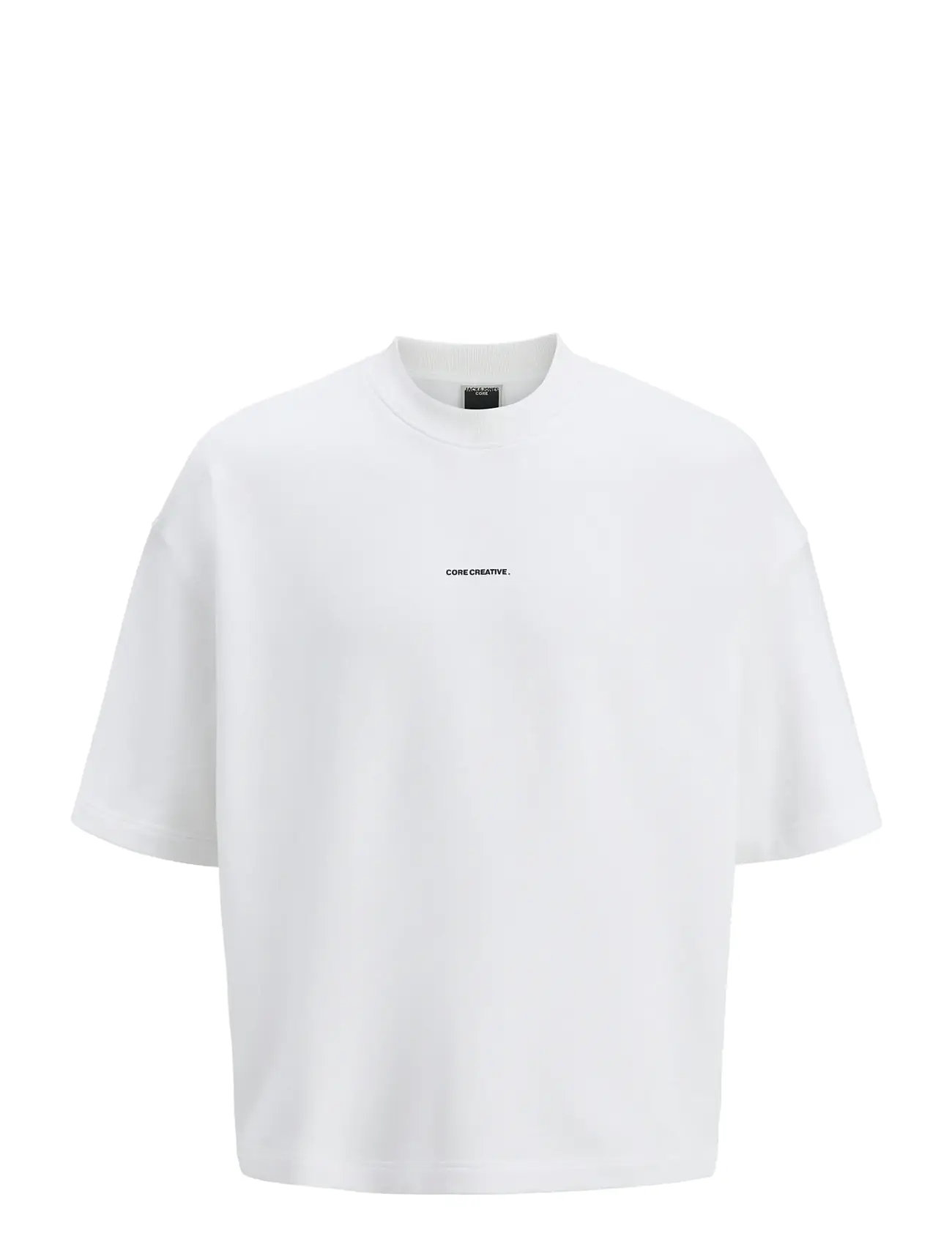 JACK & JONES Jcoinfinity Print Back Sweat Ss Weiß - XXL - Herren