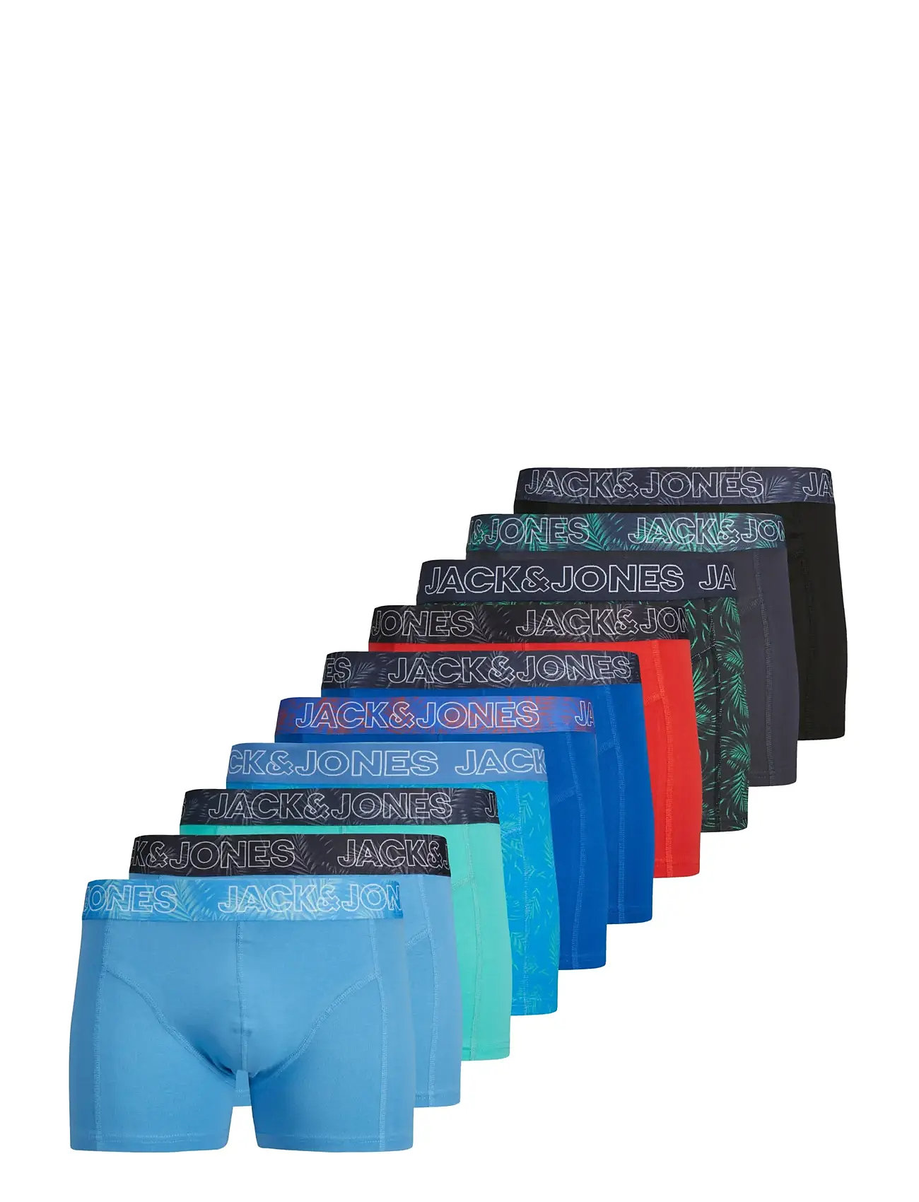 JACK & JONES Jaccanvey Trunks 10 Pack Ln Blau - M - Herren