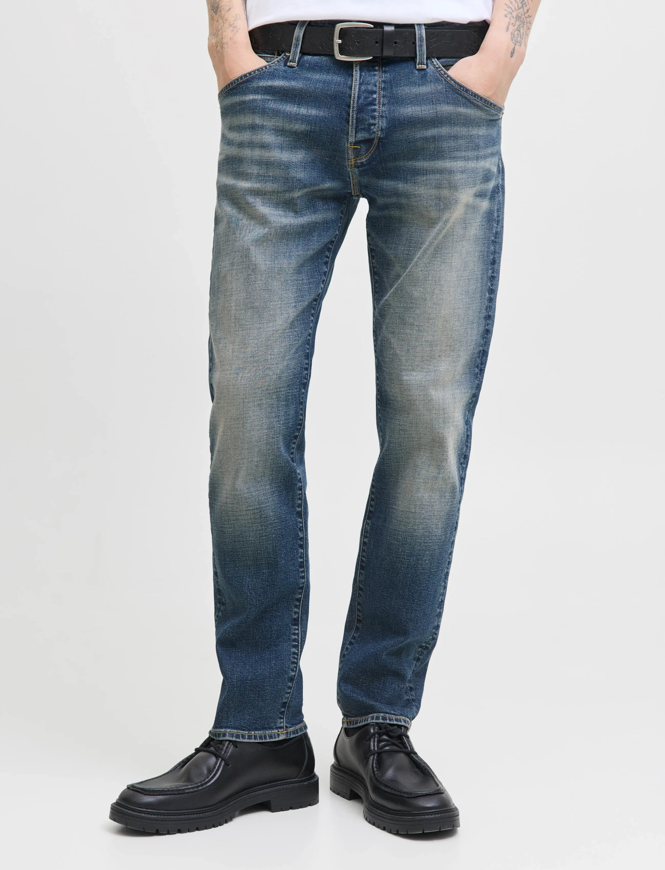 Jack & Jones Jjimike Jjfox Cb 082, 32 x 32, Blue, Jeans > Tapered, Herre