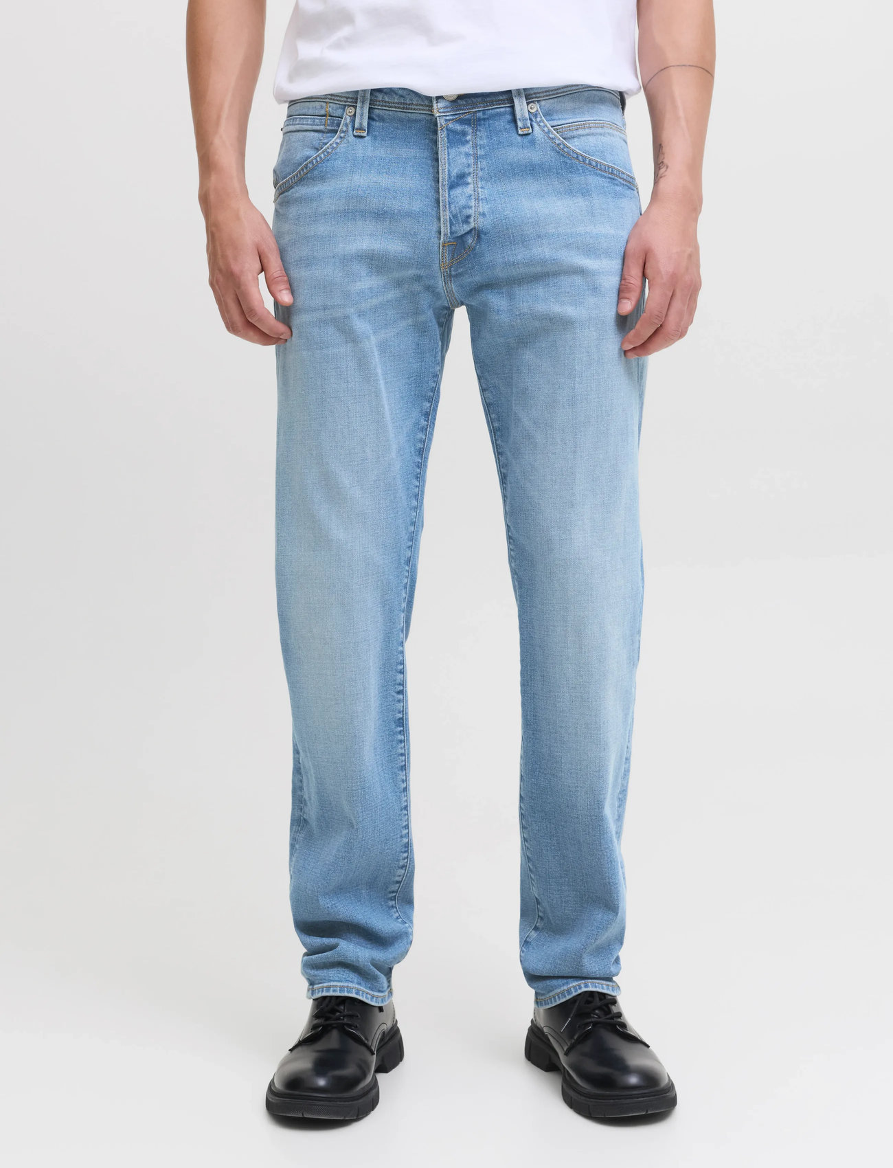 Jack & Jones Jjimike Jjfox Cb 086, 30 x 32, Blue, Jeans > Tapered, Herre