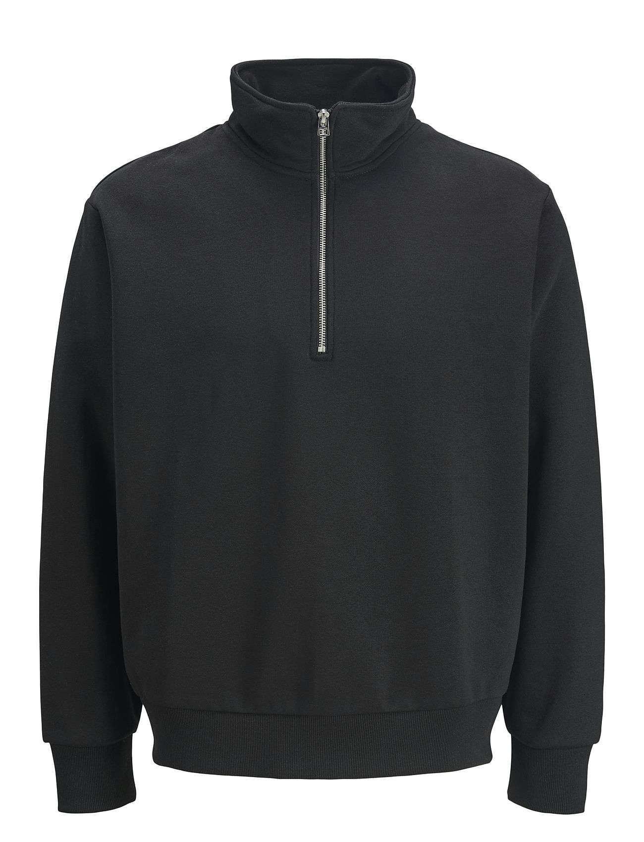 Jjeurban Edge Sweat Half Zip Stydaw24 Ln Black Jack & J S
