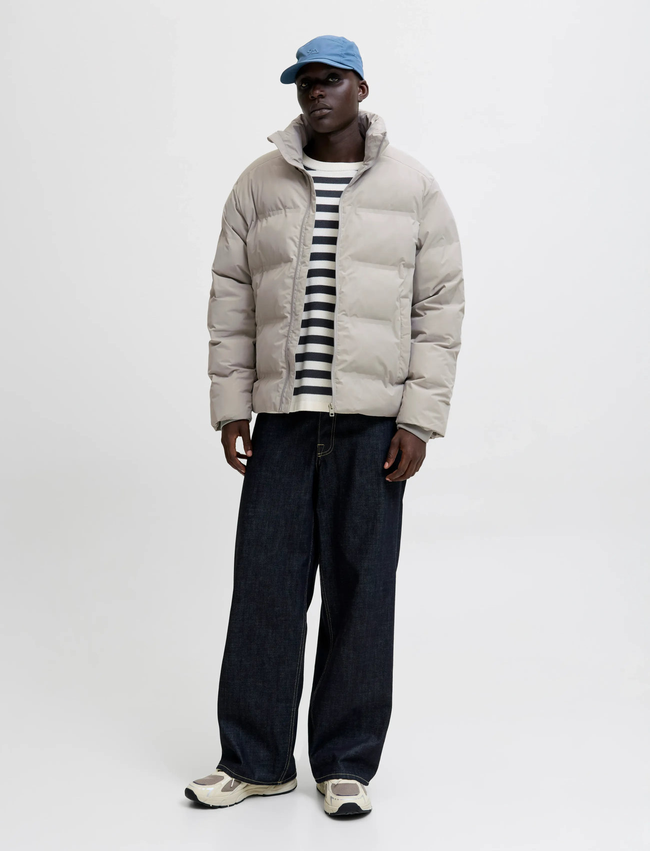 Jack & Jones Jjesoho Puffer Collar Sn, XL, Cream, Jakker > Vatterede Jakker, Herre