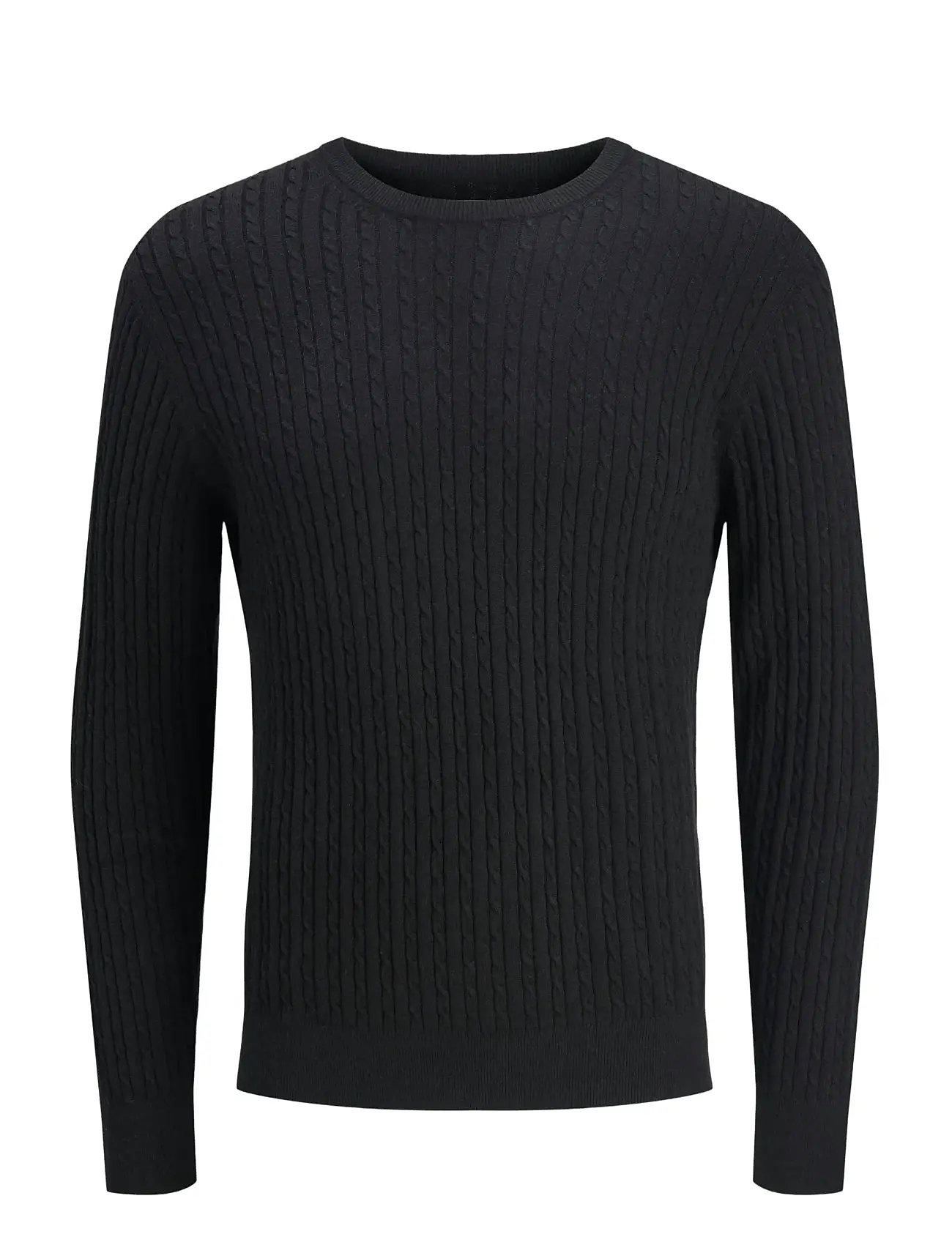 JACK & JONES Jjeemil Knit Cable Crew Neck Noos Schwarz - XXL - Herren