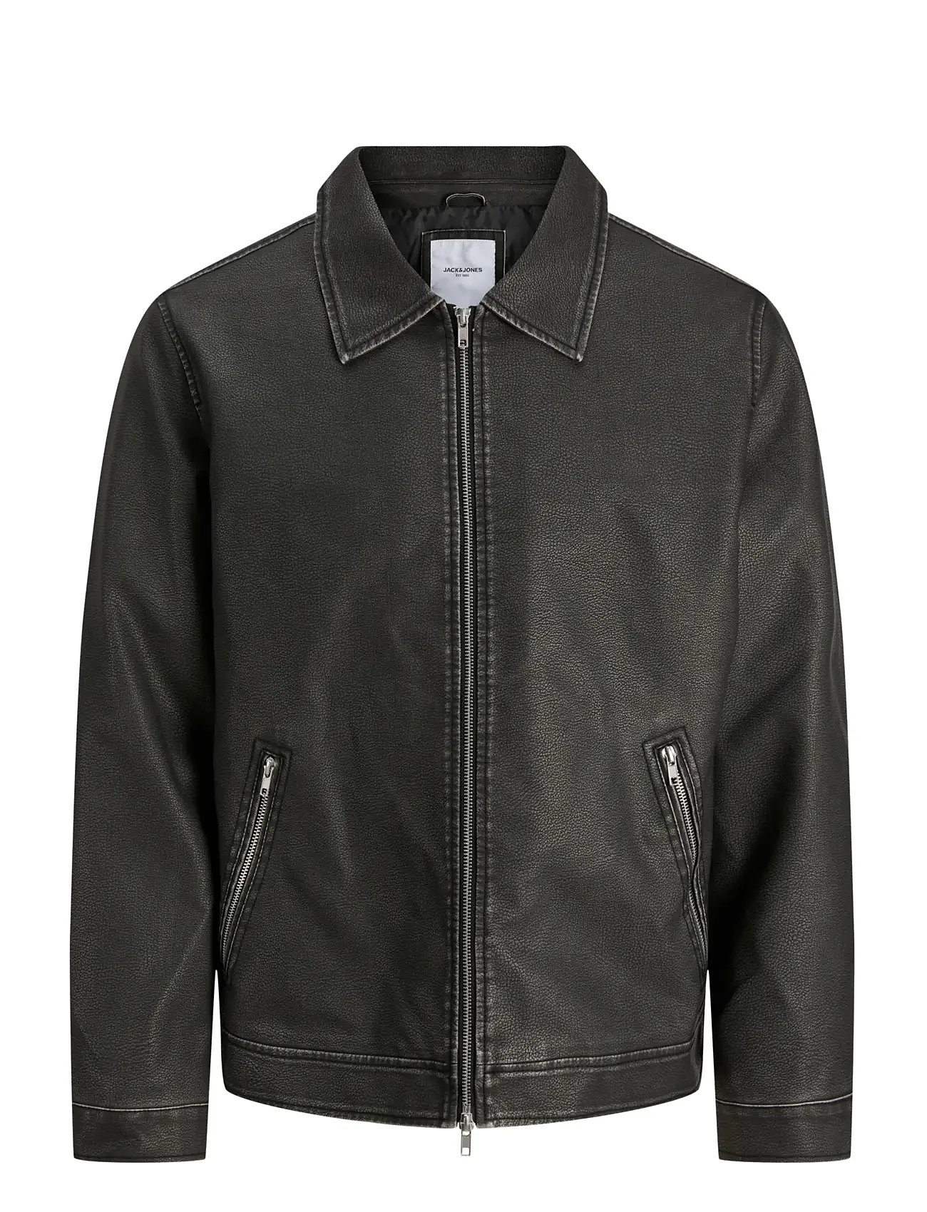 JACK & JONES Jjecasablanca Pu Jacke Noos Schwarz - S - Herren