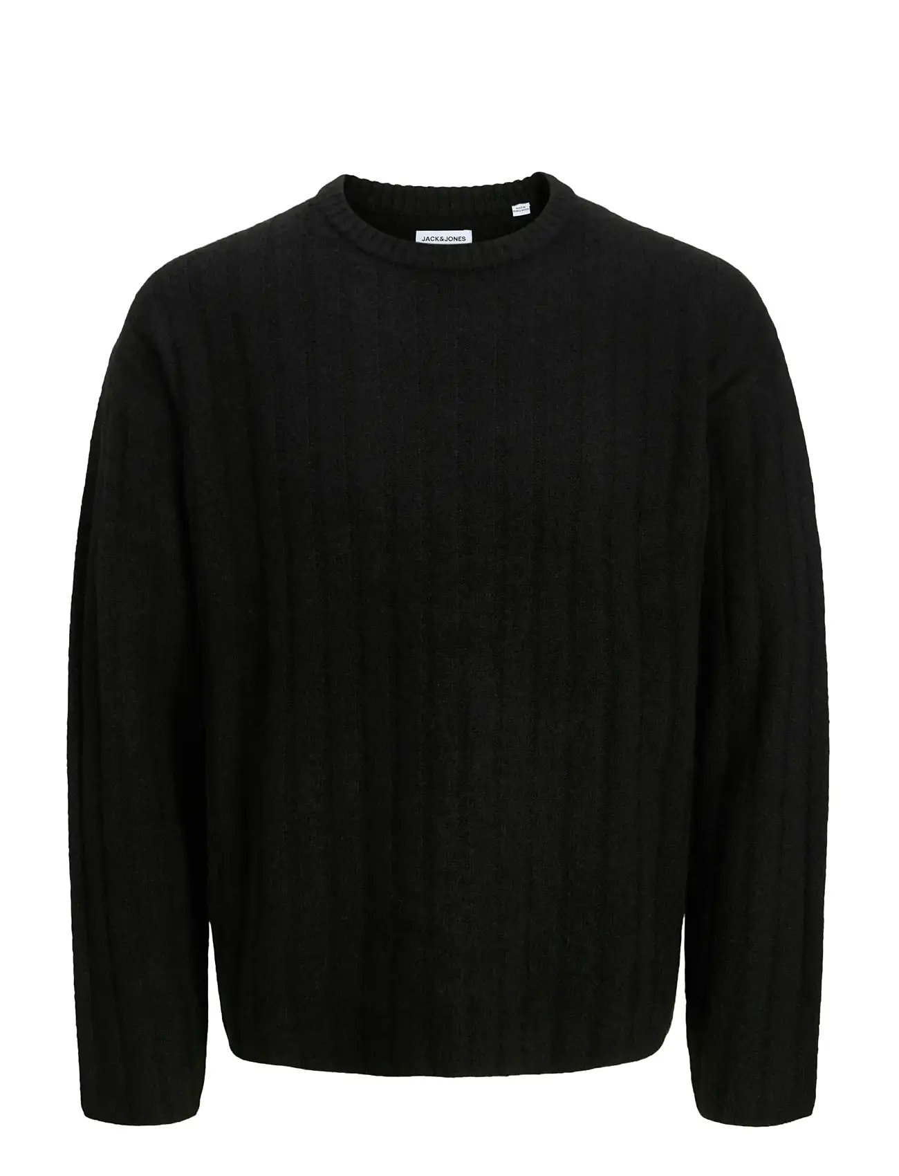 JACK & JONES Jjebradley Carter Knit Crew Neck Ln Schwarz - S - Herren