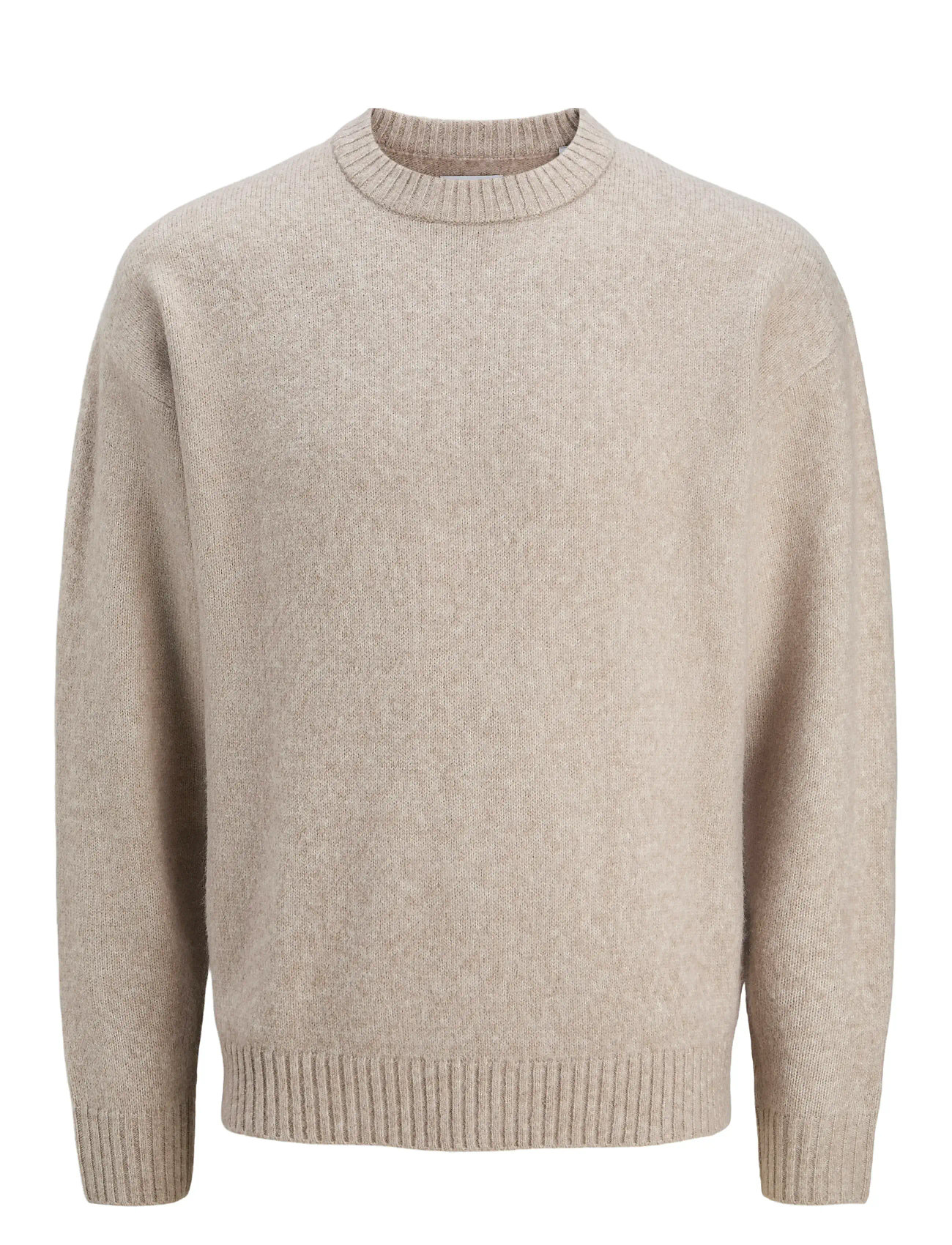 JACK & JONES Jjesoho Ollie Knit Crew Neck Sn Cream - M - Herren