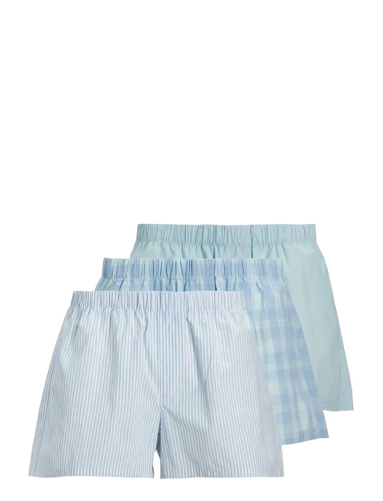 Jack & Jones Jacmilano Woven Boxers 3 Pack Noos, L, Blue, Undertøj > Boxershorts, Herre
