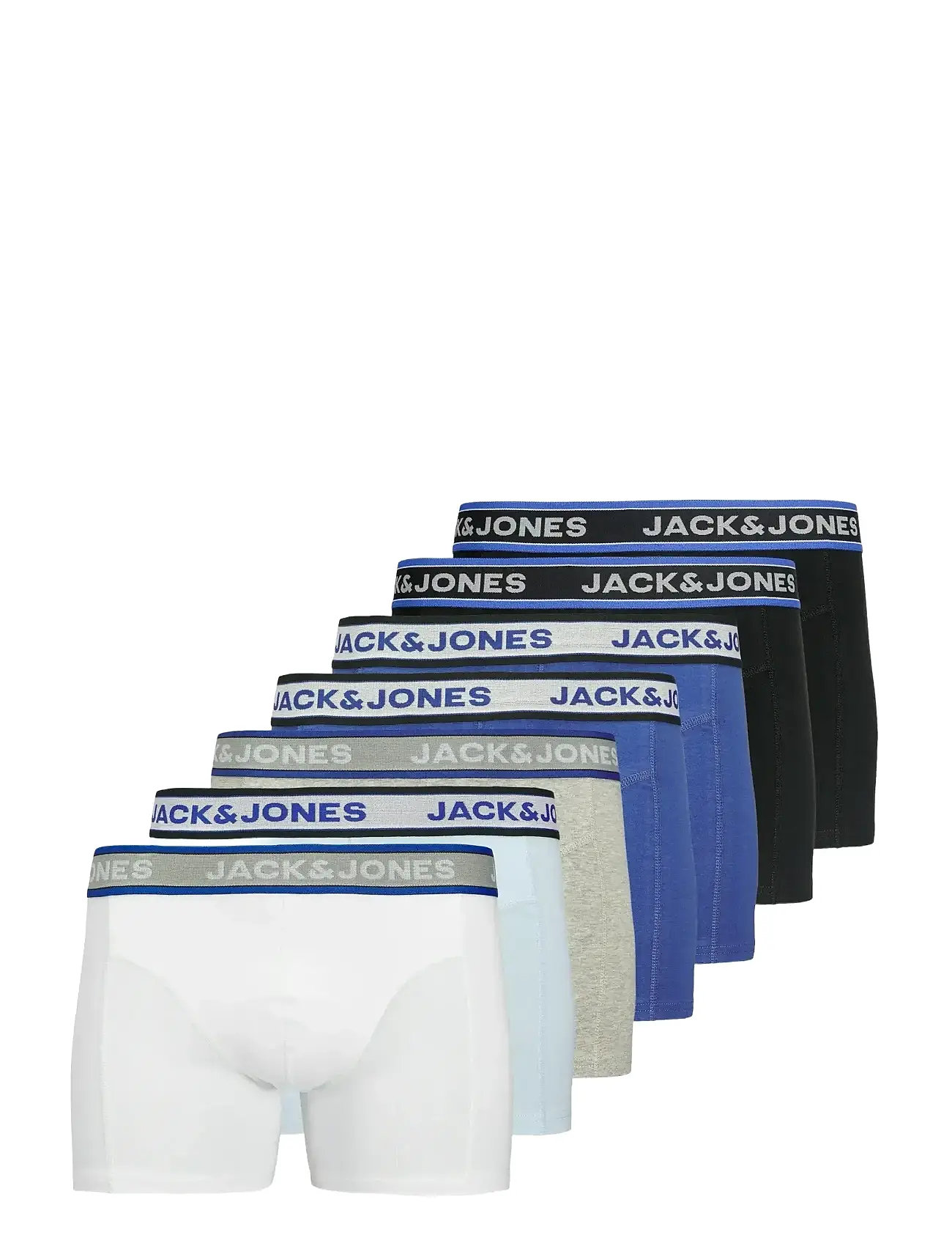 JACK & JONES Jachudson Solid Trunks 7 Pack Blau - XXL - Herren
