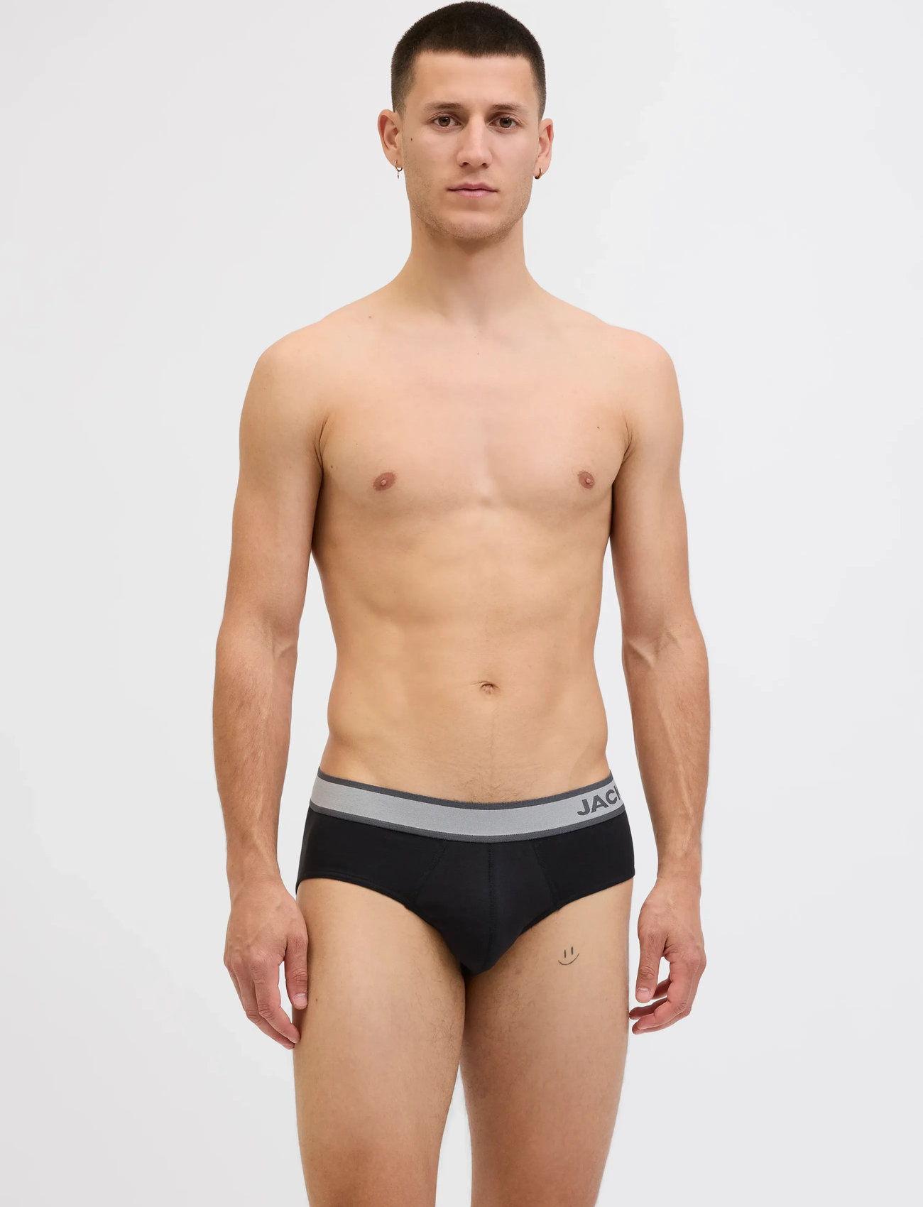 Jack & Jones Jaceaston Solid Briefs 3-Pack, XXL, Black, Undertøj > Trusser, Herre
