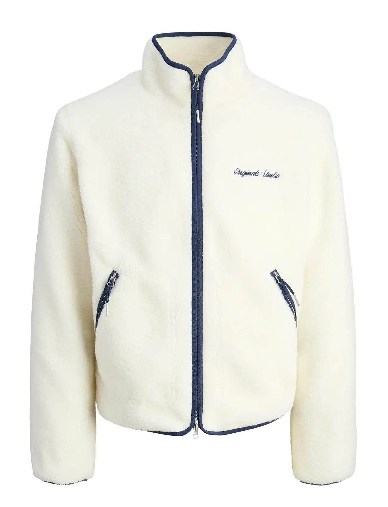 JACK & JONES Jornorrebro Teddy Jacke Sn Weiß - L - Herren