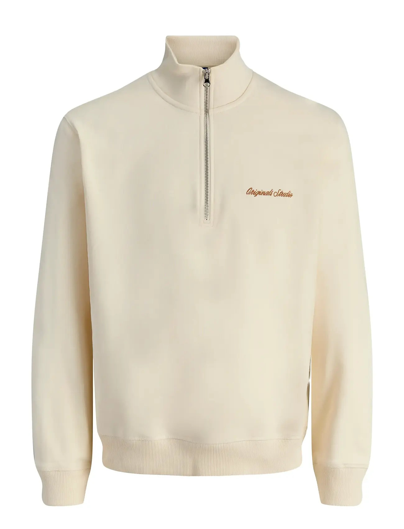 JACK & JONES Jornorrebro Emb Sweat High Neck Noos Cream - S - Herren