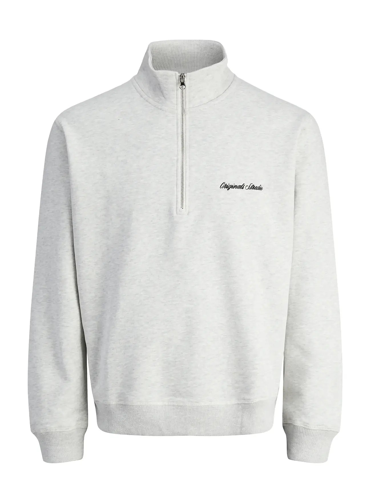 JACK & JONES Jornorrebro Emb Sweat High Neck Noos Grau - XXL - Herren