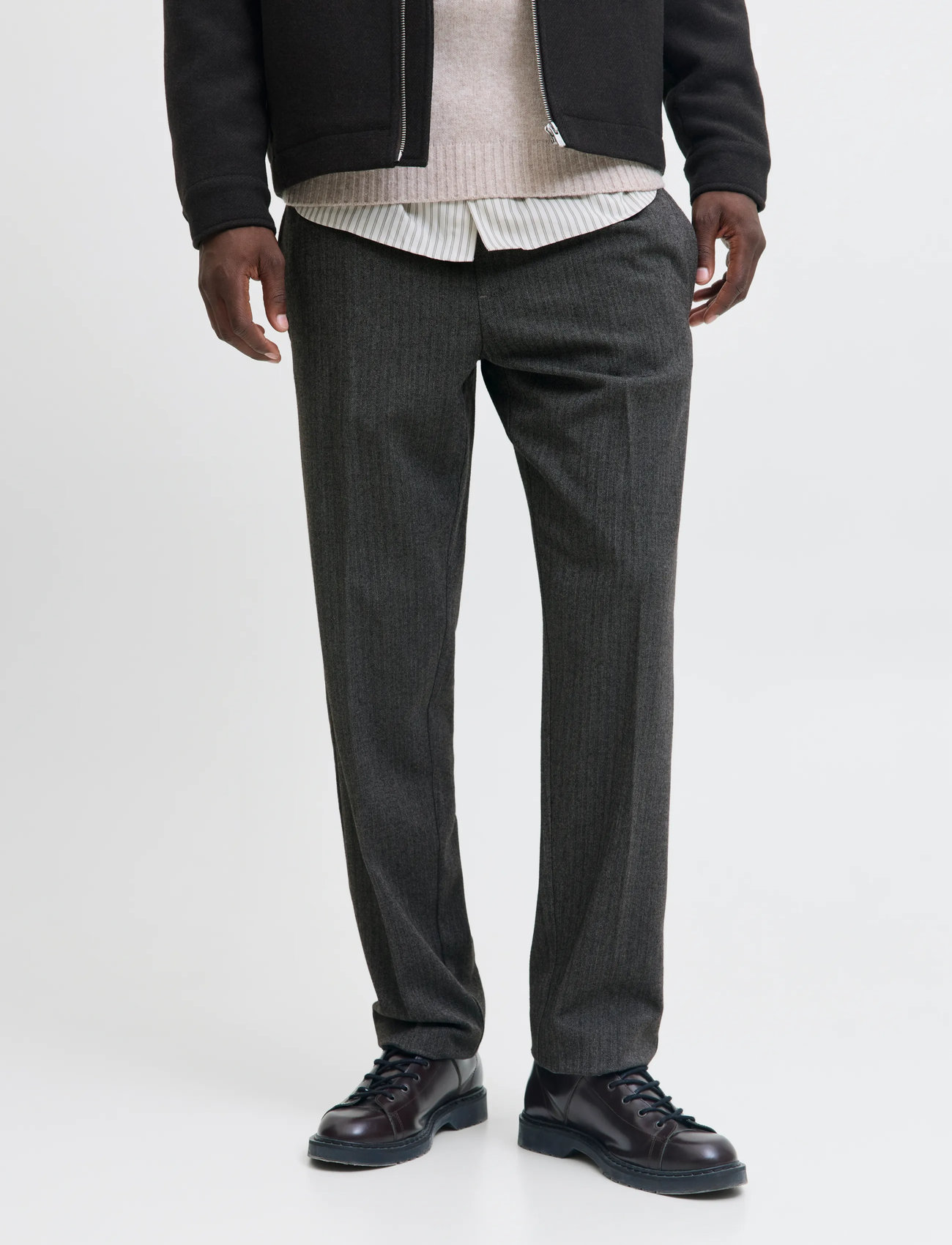 Jack & Jones Jpstkane Edwin Winter Jogger Ln, M, Black, Bukser > Formelle Bukser, Herre