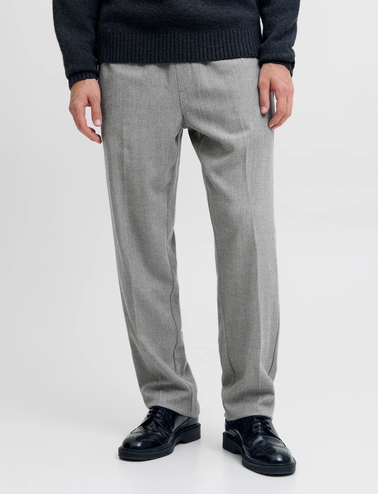 Jack & Jones Jpstkane Edwin Winter Jogger Ln, XL, Grey, Bukser > Formelle Bukser, Herre