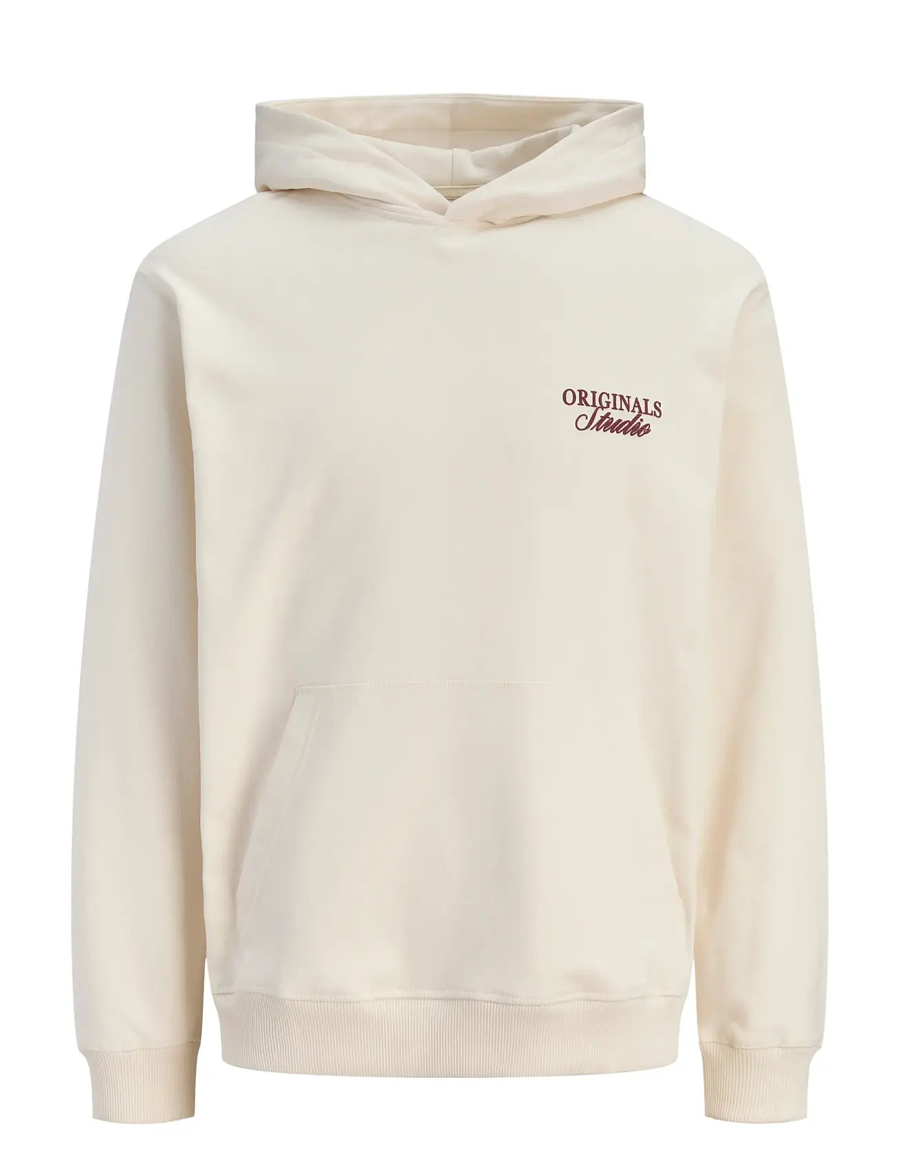 JACK & JONES Jornorrebro Typo Back Sweat Hood Sn Cream - XL - Herren