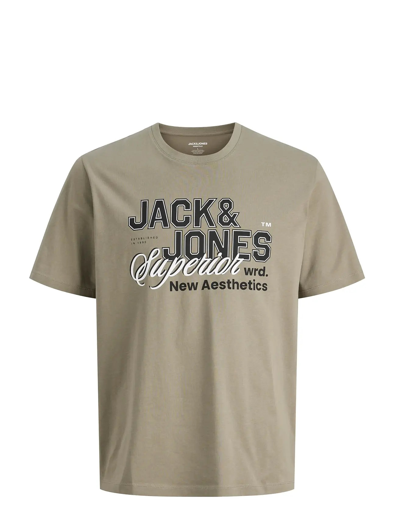 JACK & JONES Jjelogo Tee Ss O-Neck 2 Col Ss26 Sn Beige - XL - Herren
