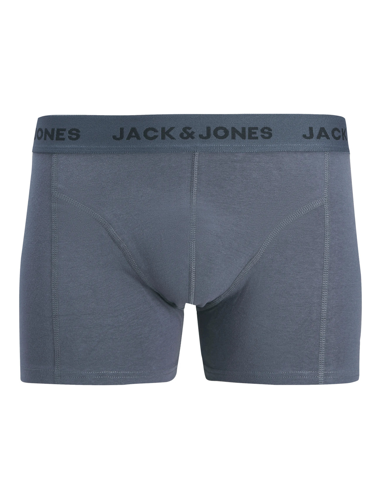 Jack & Jones Jacjeremiah Solid Trunks 3 Pack, XXL, Grey, Undertøj > Boxershorts, Herre