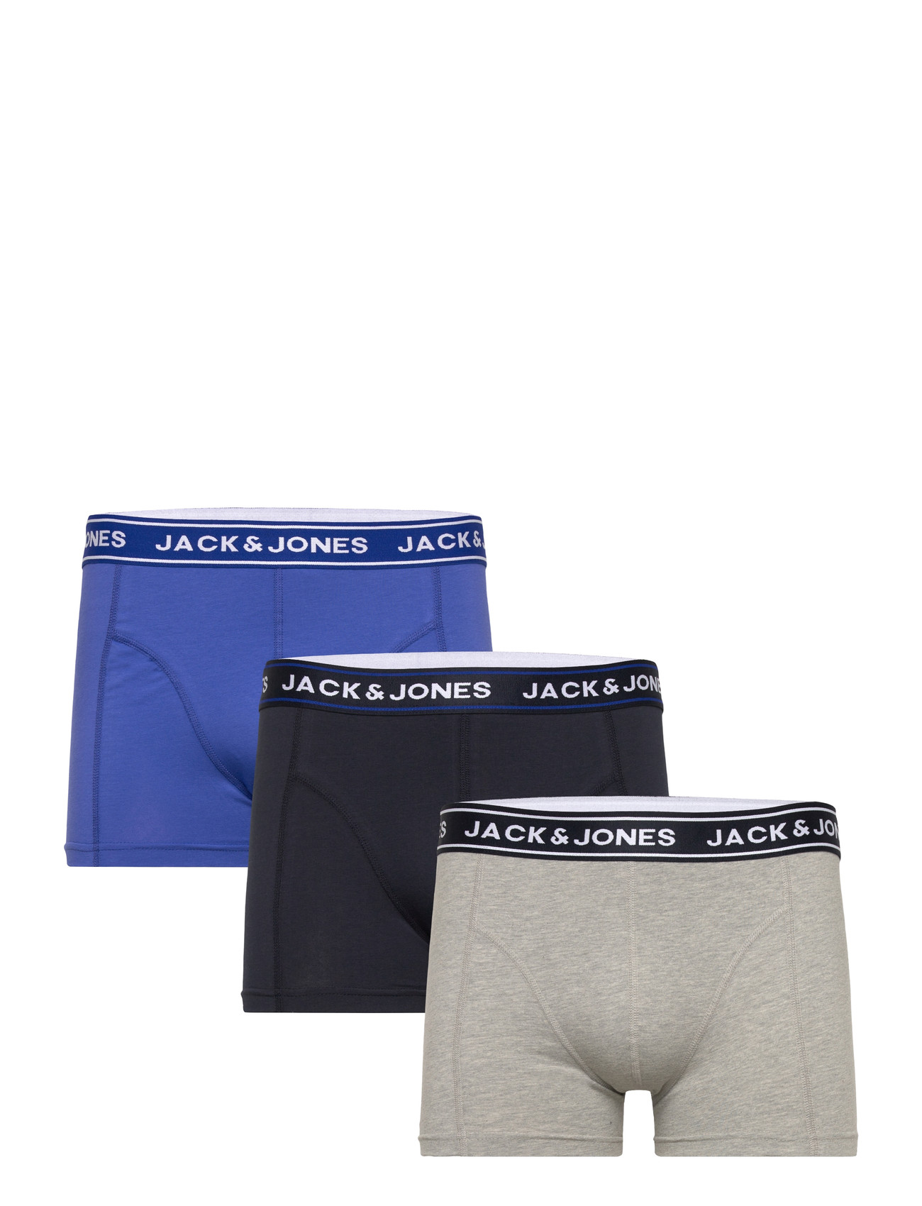 Jack & Jones Jacdanny Solid Trunks 3 Pack, M, Blue, Undertøj > Boksere, Herre