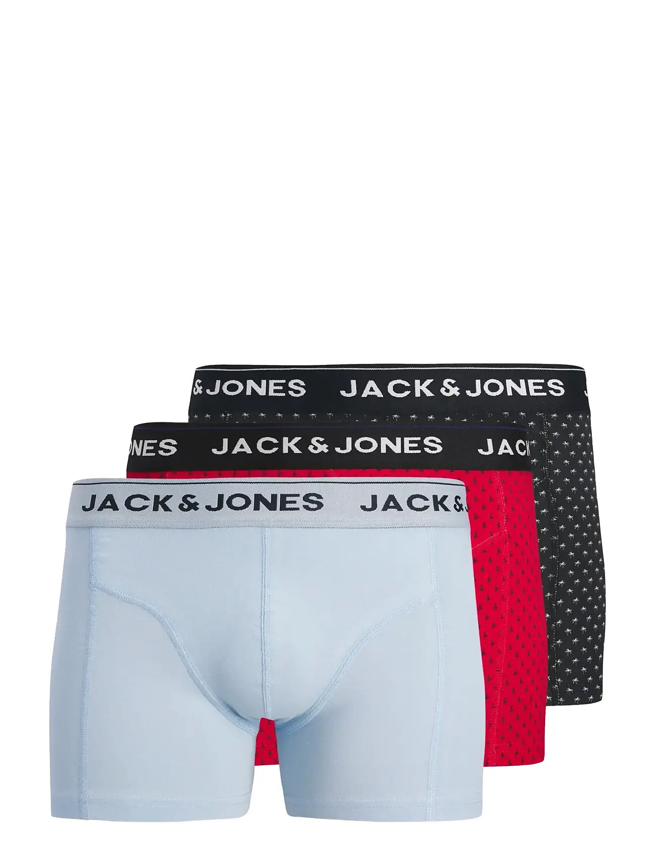 JACK & JONES Jacpalmtree Trunks 3 Pack Sn Schwarz - S - Herren
