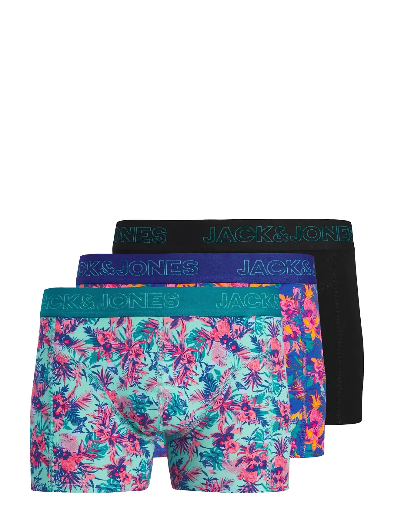 JACK & JONES Jacexotic Leaves Trunks 3 Pack Sn Patterned - XL - Herren