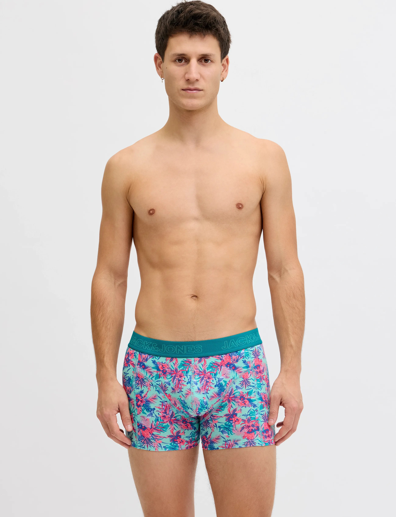 Jack & Jones Jacexotic Leaves Trunks 3 Pack Sn, XXL, Multi/patterned, Undertøj > Boksere, Herre