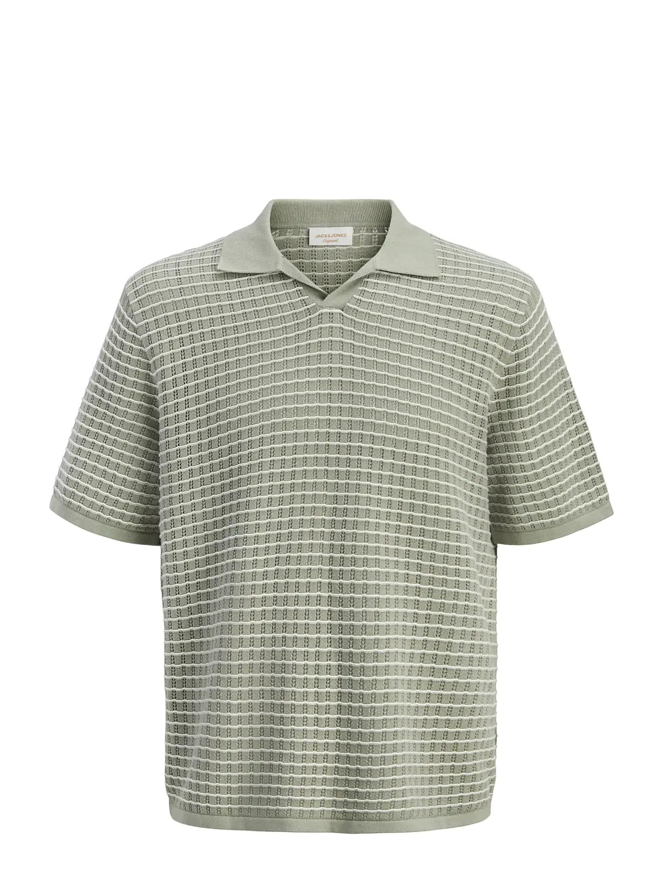 JACK & JONES Jornantucket Knit Split Neck Polo Sa26 Grün - XL - Herren