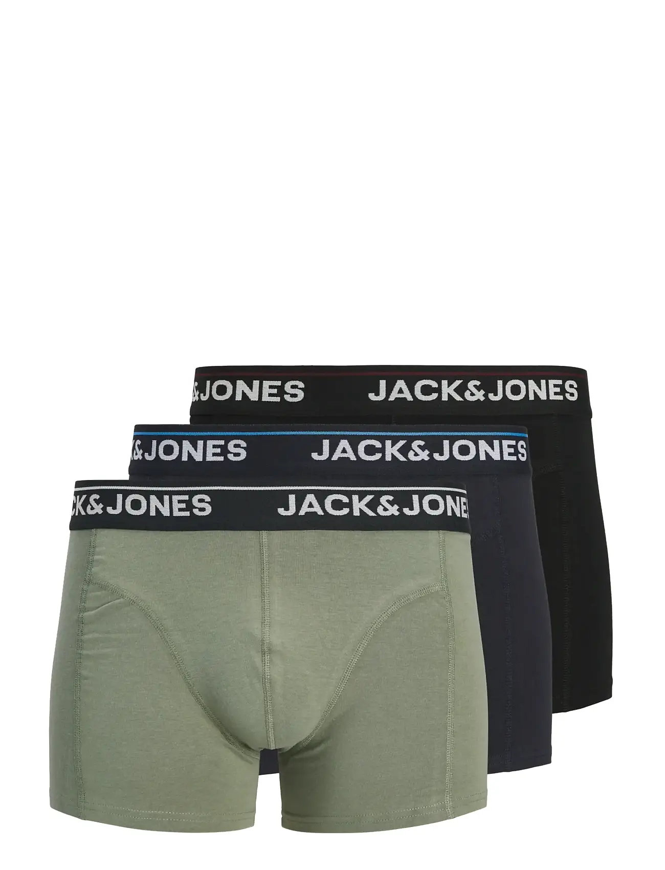 JACK & JONES Jactimothy Solid Trunks 3 Pack Schwarz - XXL - Herren