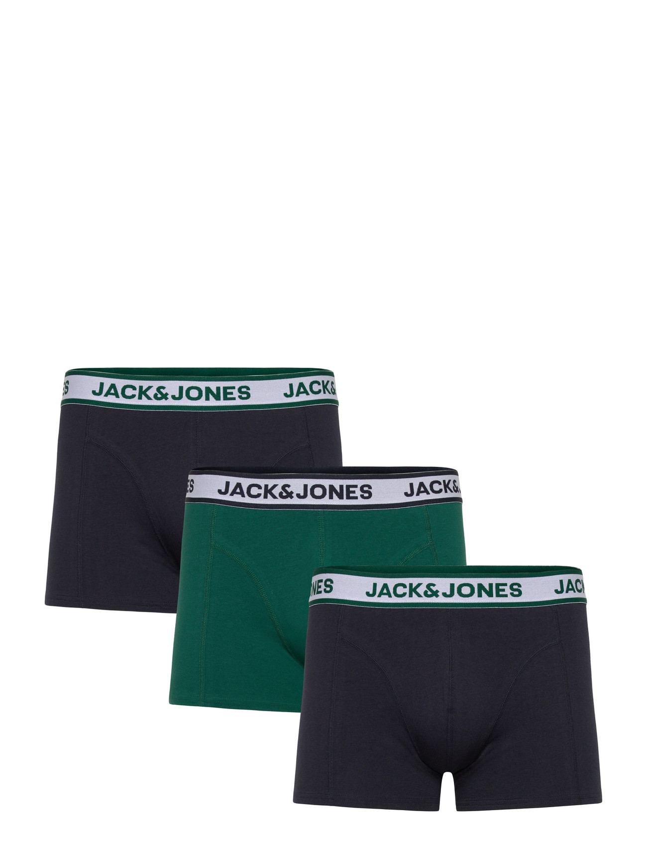 JACK & JONES Jacnolan Solid Trunks 3 Pack Grün - M - Herren