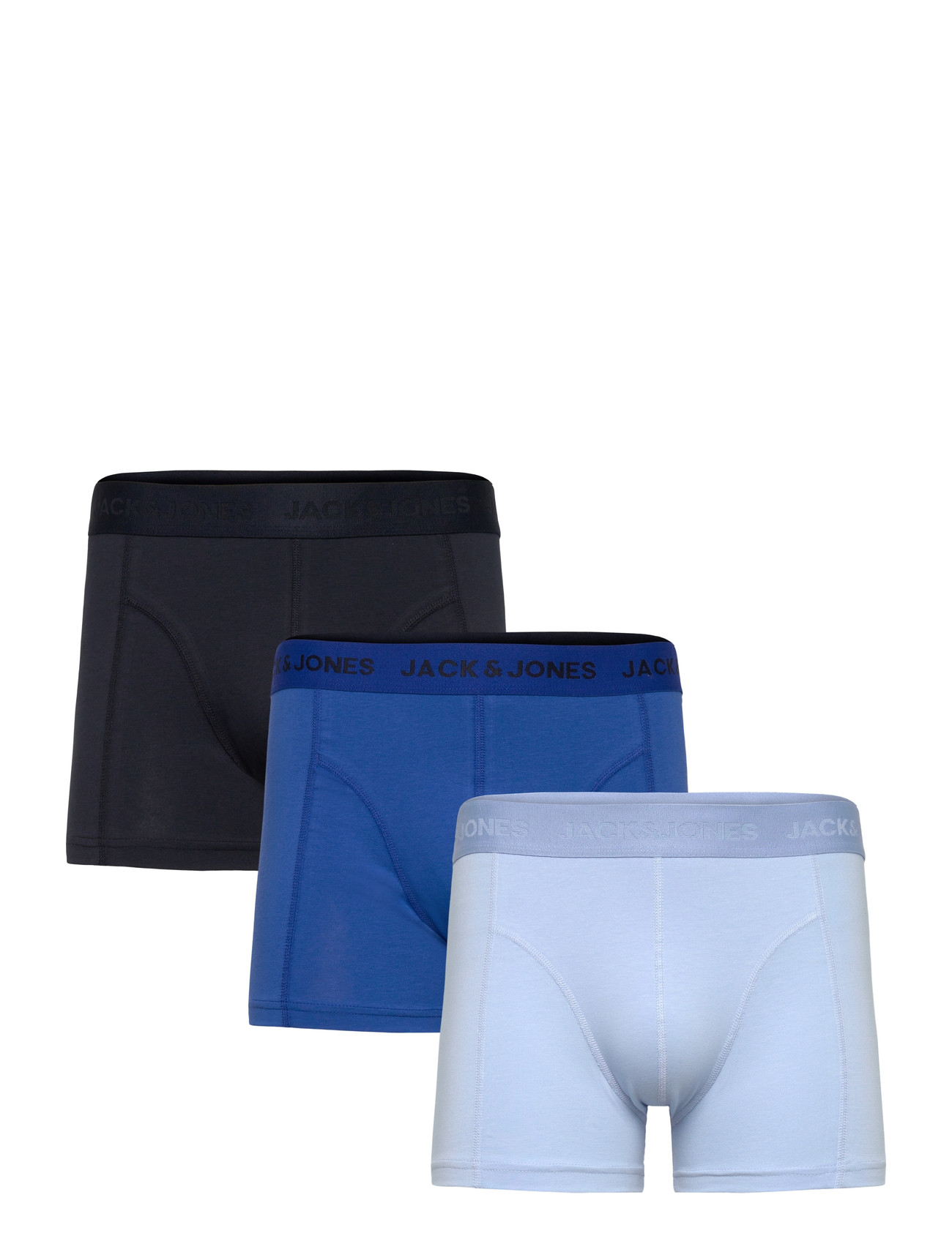 Jack & Jones Jaccooper Solid Trunks 3 Pack, XL, Blue, Undertøj > Boksere, Herre