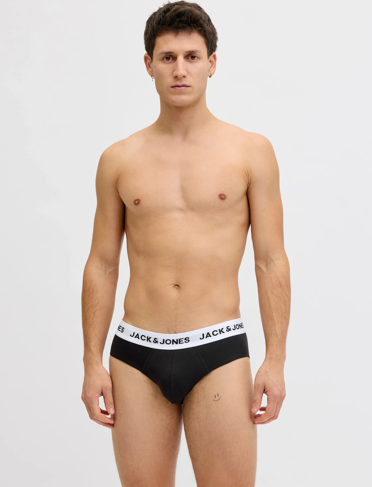 Jack & Jones Jacmason Solid Briefs 3-Pack, XL, Black, Undertøj > Trusser, Herre
