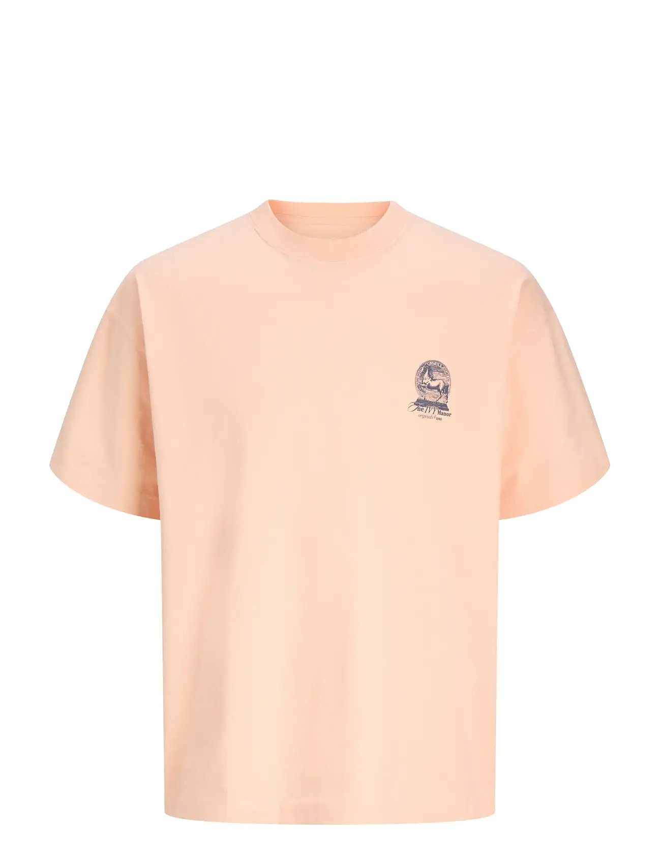 JACK & JONES Jormaine Back Tee Ss Crew Neck Sn Orange - XXL - Herren
