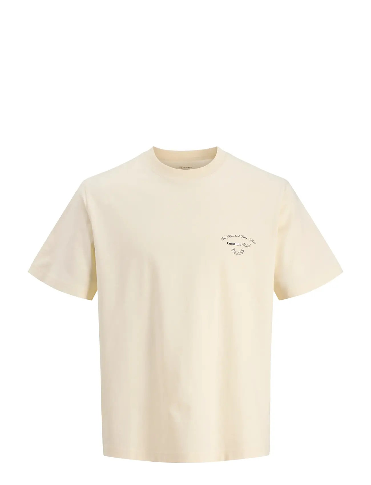 JACK & JONES Jormontauk Photo Back Tee Ss Cn Cream - S - Herren