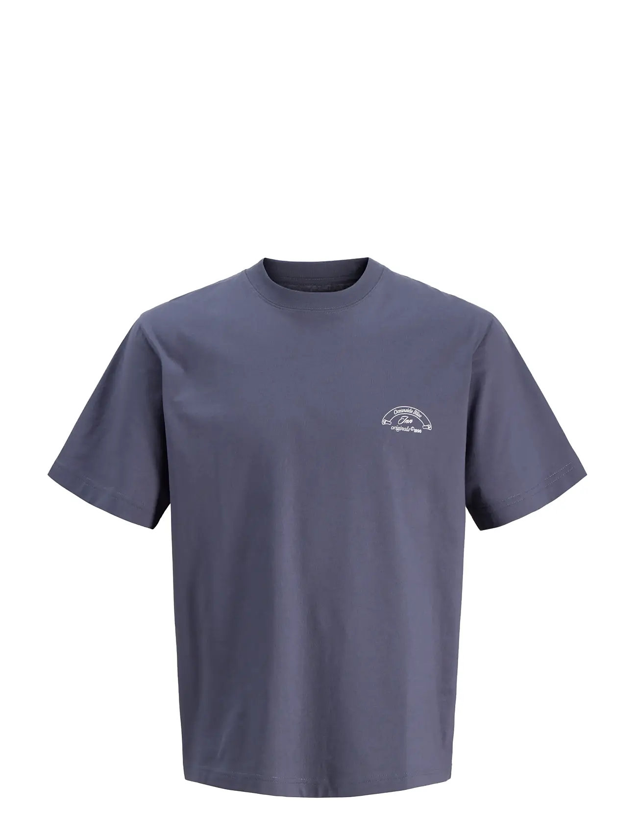 JACK & JONES Jormontauk Photo Back Tee Ss Cn Blau - M - Herren