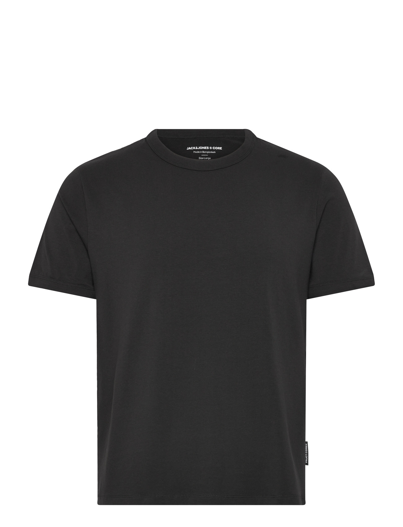 JACK & JONES Jcomineral Tonal Binded Tee Ss Crew Neck Schwarz - XS - Herren