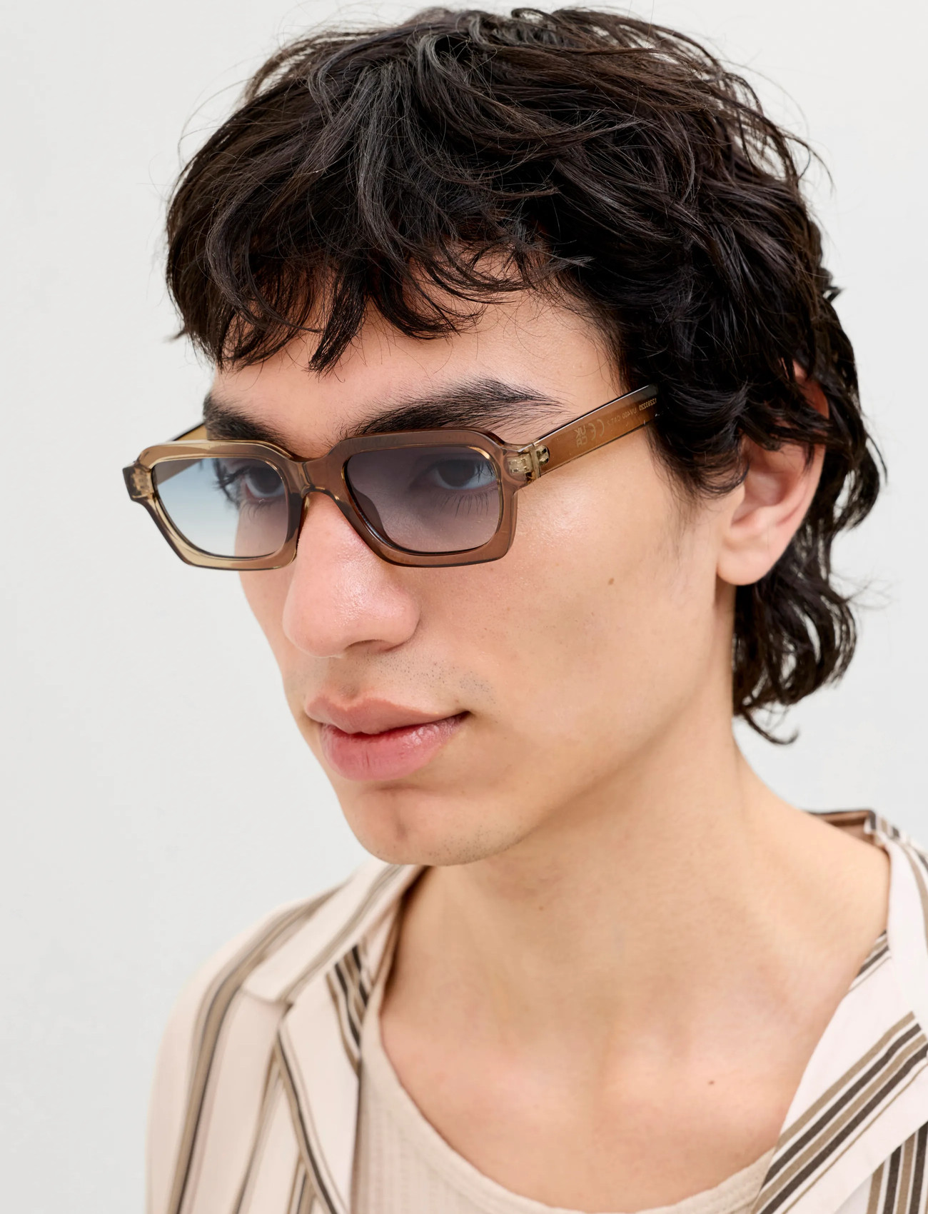 Jack & Jones Jacavey Sunglasses, One Size, Beige, Solbriller > Solbriller Med Firkantet Stel, Herre