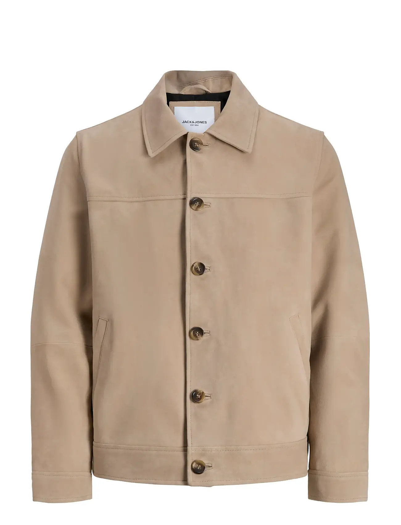 JACK & JONES Jjecasablanca Shacket Noos Beige - S - Herren